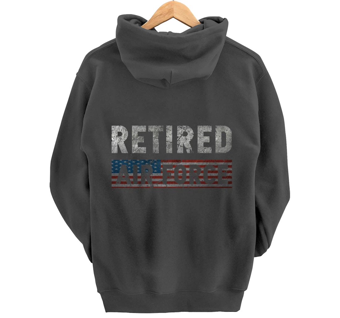 Air Force Retired Veteran Air Force Retirement Veteran Pullover Hoodie