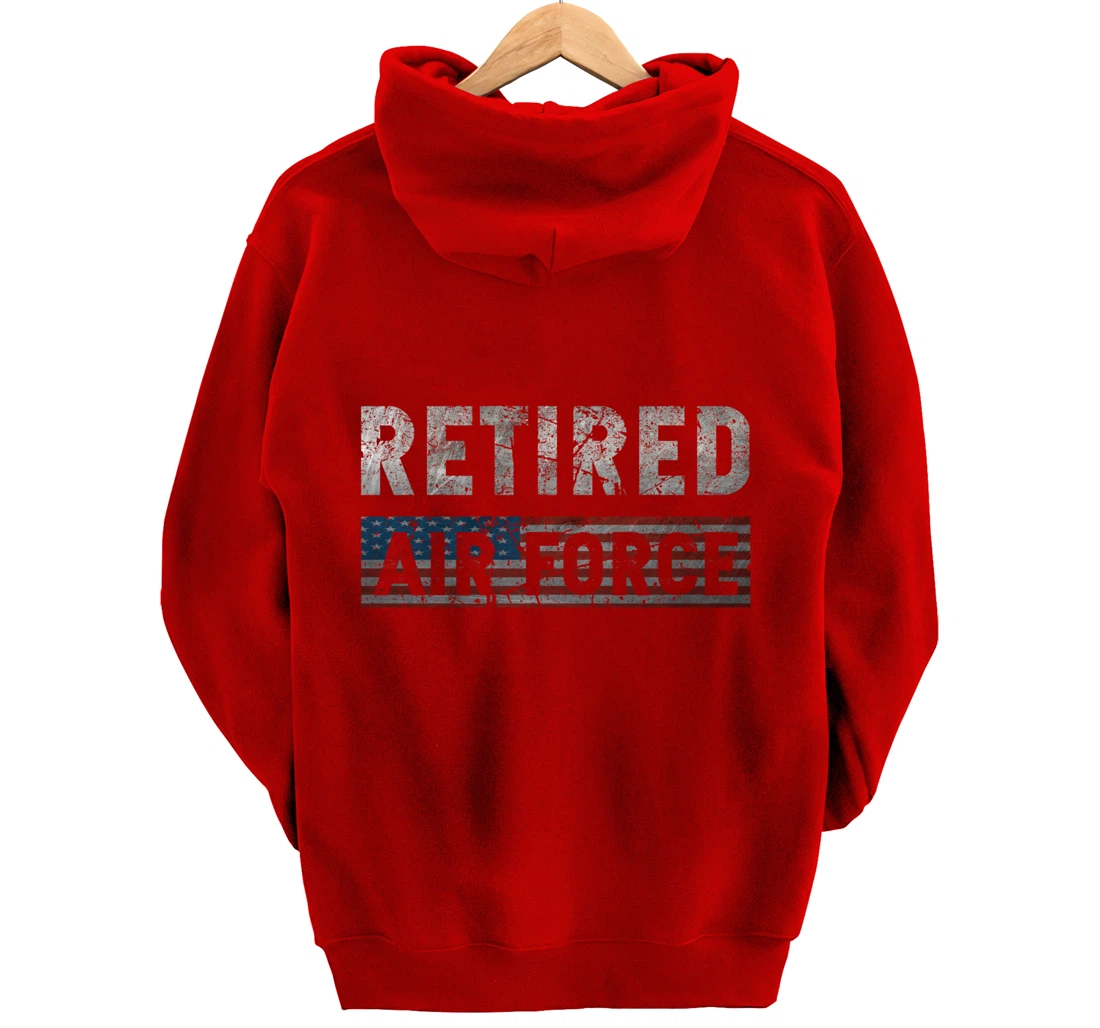 Air Force Retired Veteran Air Force Retirement Veteran Pullover Hoodie