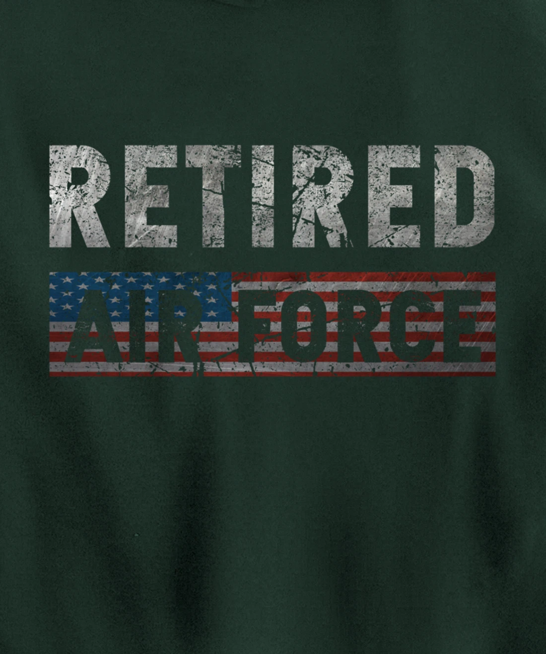 Air Force Retired Veteran Air Force Retirement Veteran Pullover Hoodie