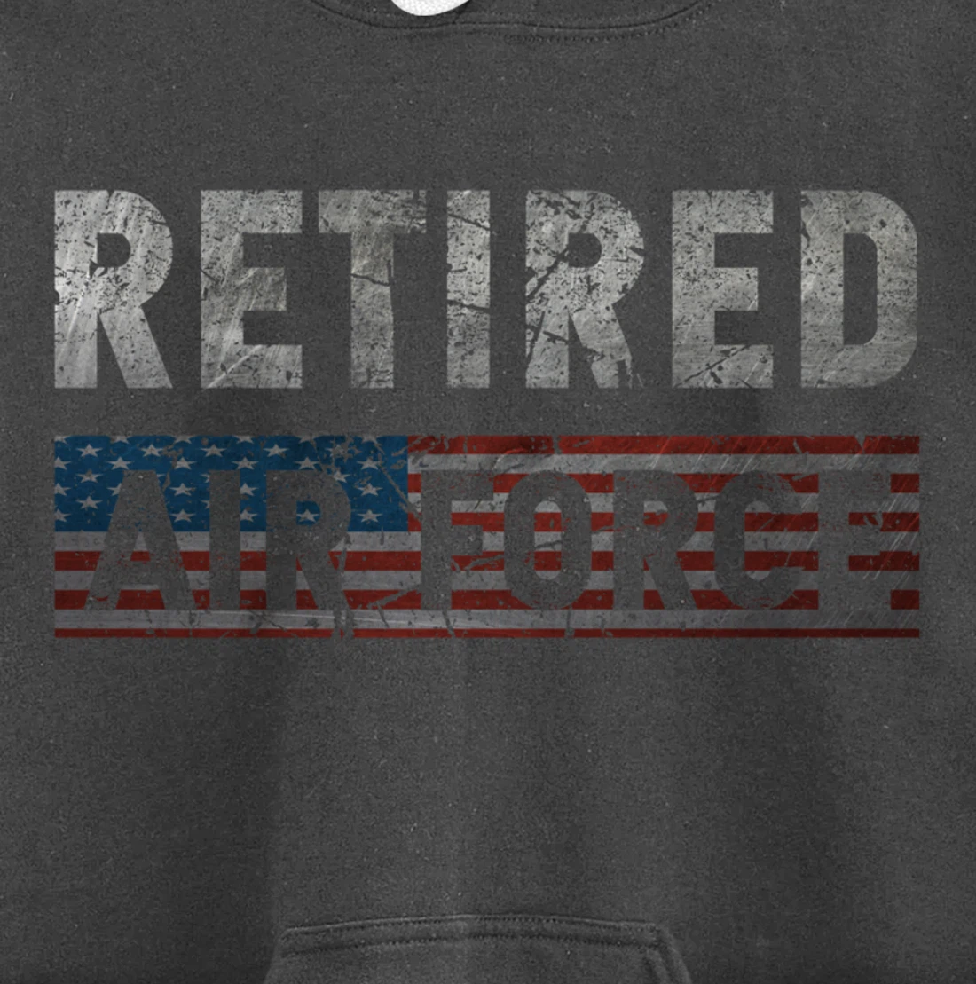 Air Force Retired Veteran Air Force Retirement Veteran Pullover Hoodie