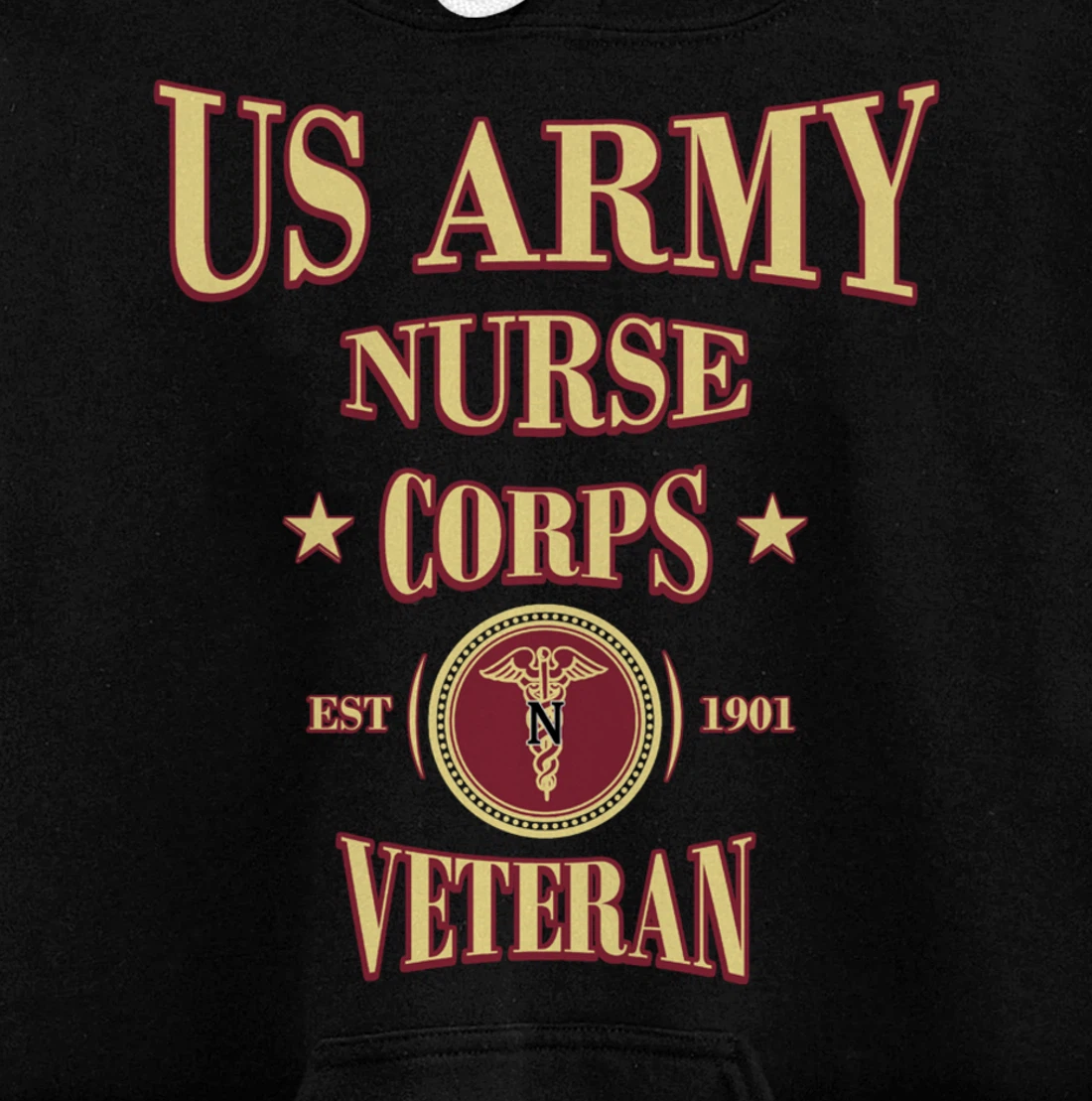 Army Nursing Army Nurse Veteran Military Nursing Pullover Hoodie