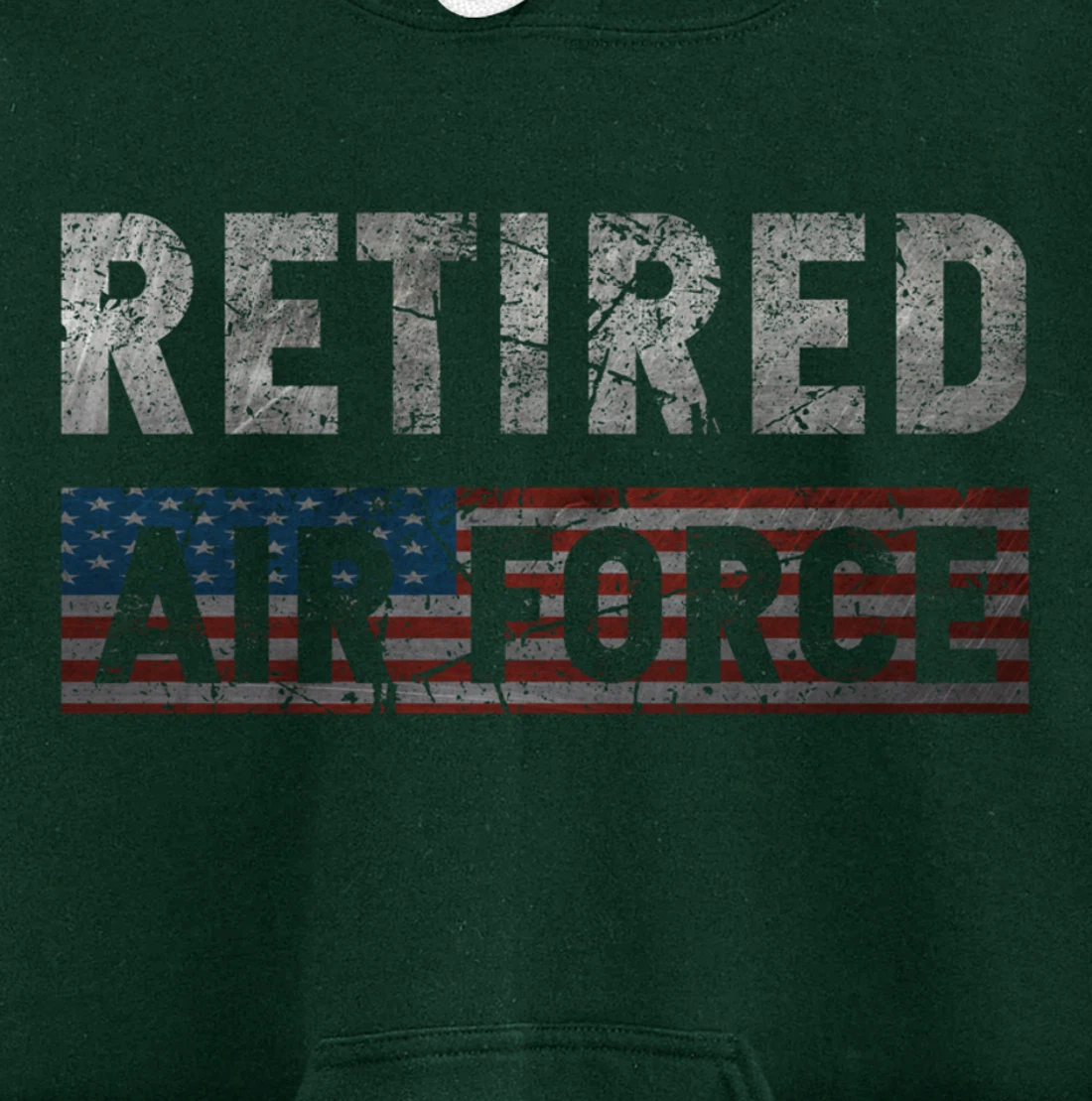 Air Force Retired Veteran Air Force Retirement Veteran Pullover Hoodie