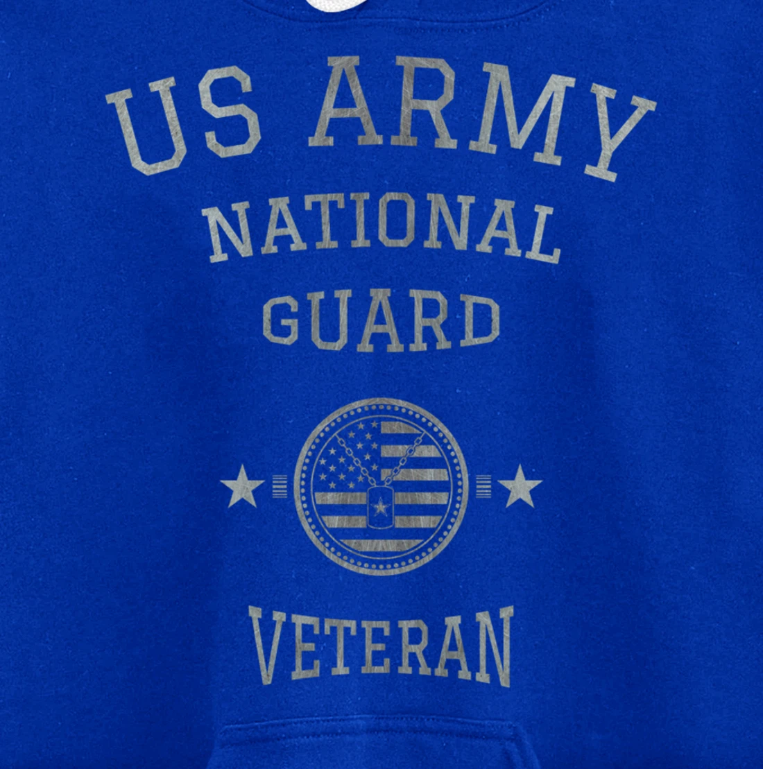 US Army National Guard American Flag Retired Army Veteran Pullover Hoodie