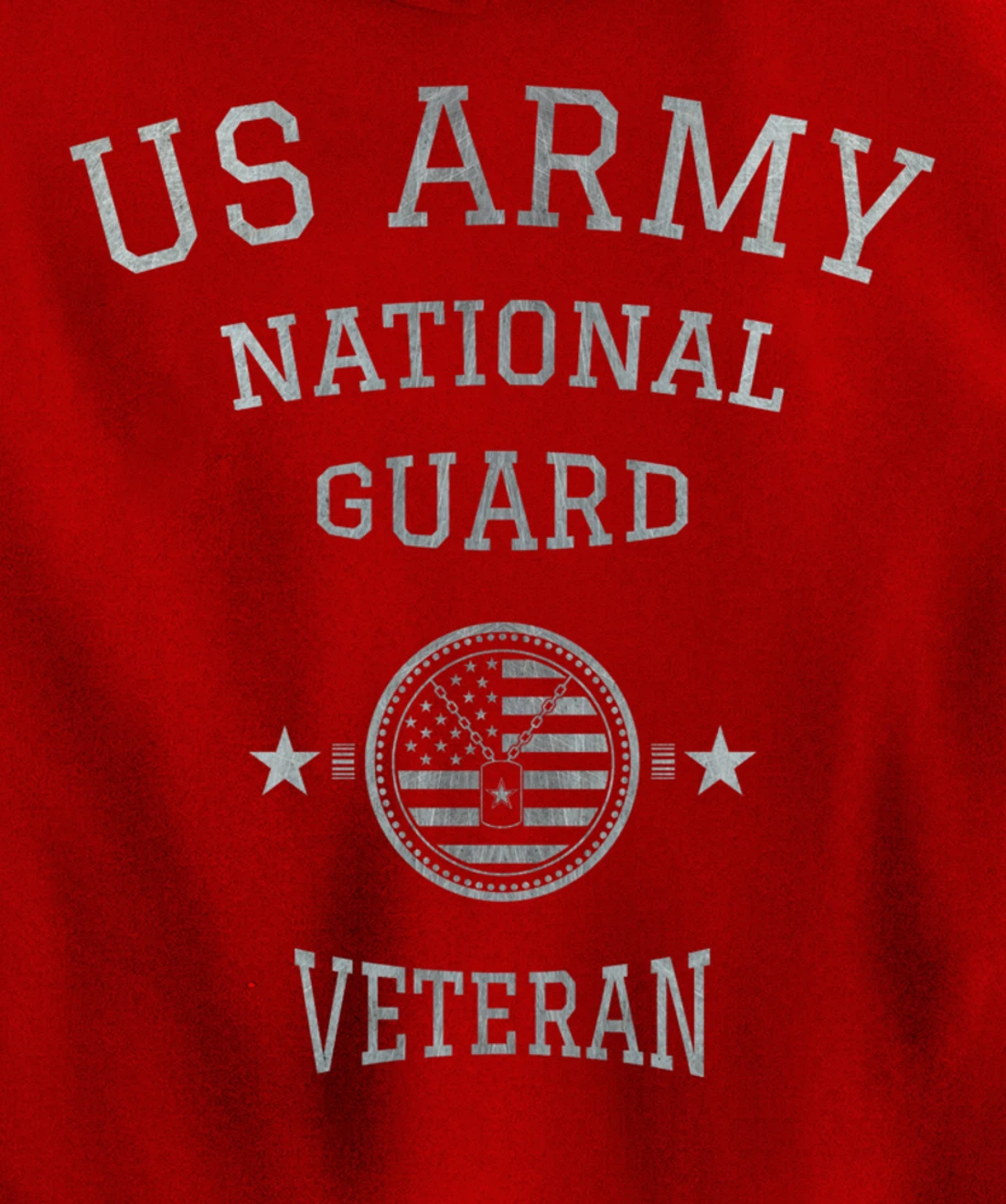US Army National Guard American Flag Retired Army Veteran Pullover Hoodie