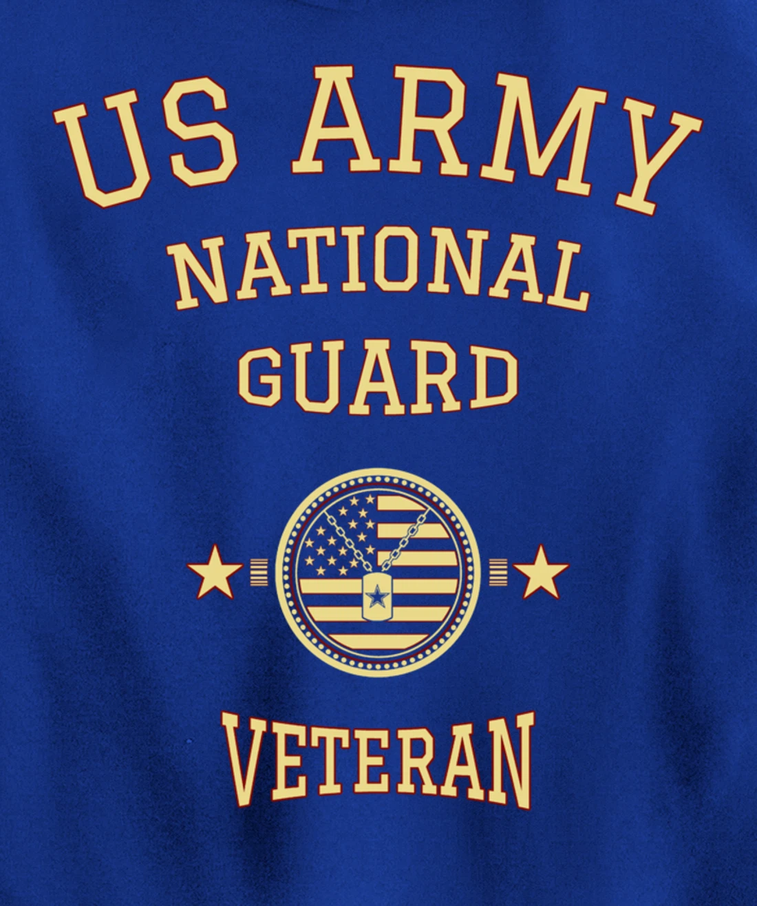US Army National Guard American Flag Retired Army Veteran Pullover Hoodie