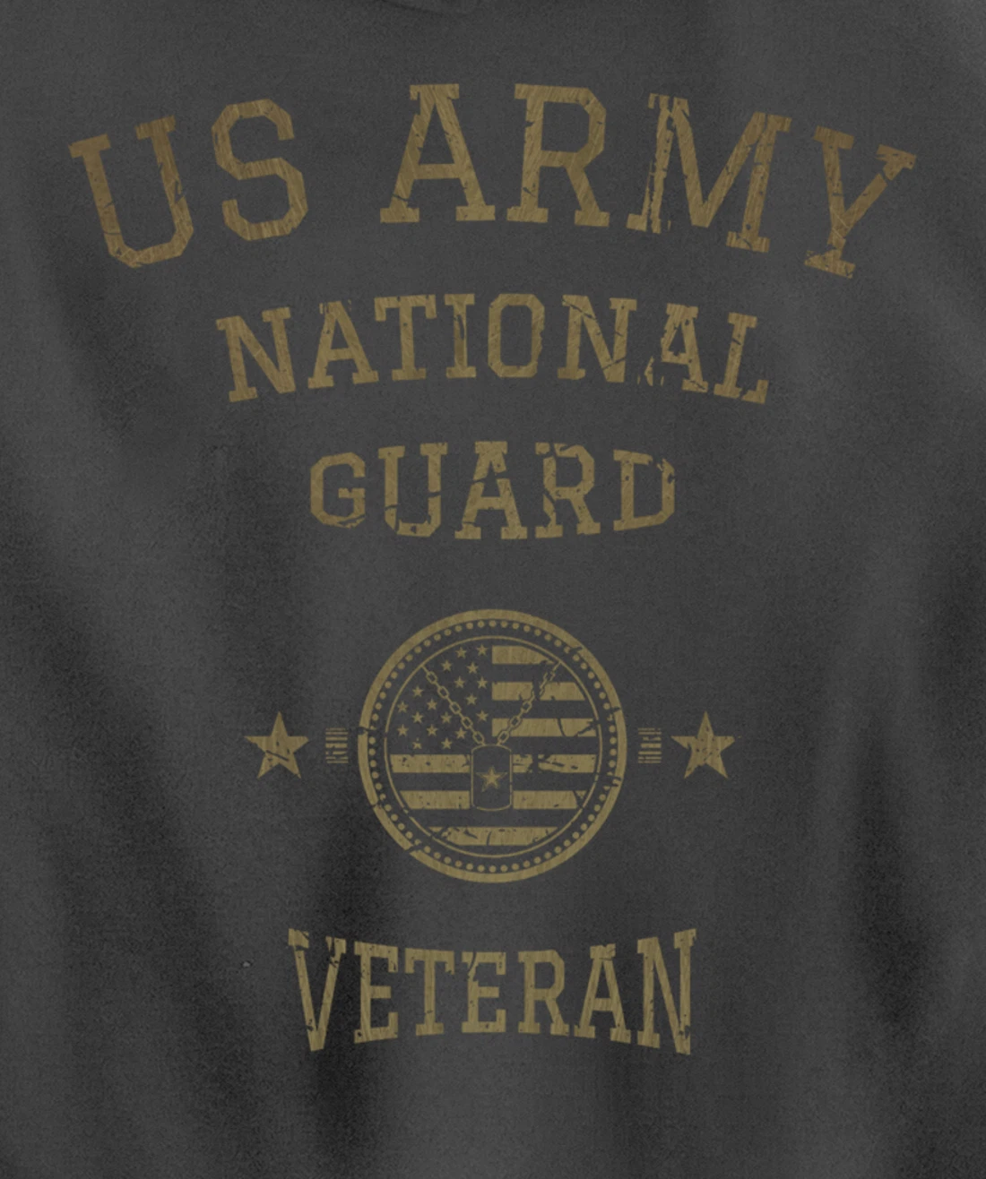 US Army National Guard American Flag Retired Army Veteran Pullover Hoodie