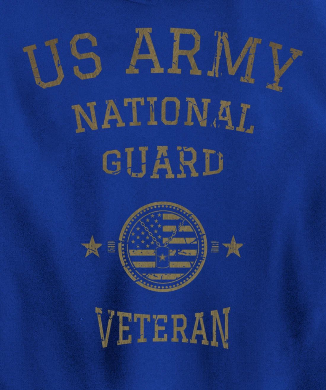US Army National Guard American Flag Retired Army Veteran Pullover Hoodie