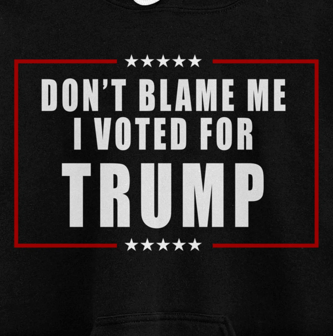 Don't Blame Me, I Voted For Trump Patriotic Pullover Hoodie
