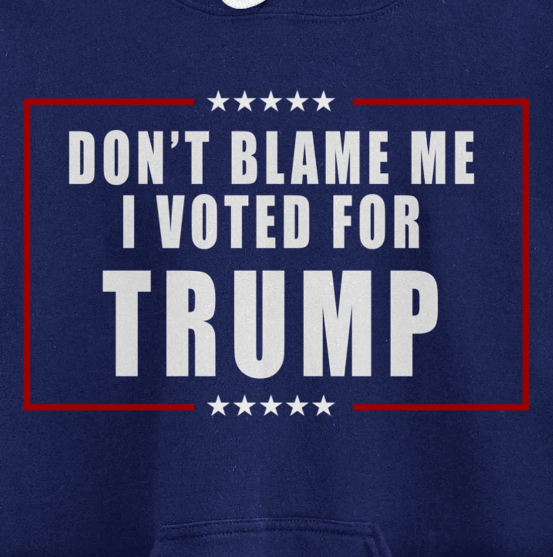 Don't Blame Me, I Voted For Trump Patriotic Pullover Hoodie