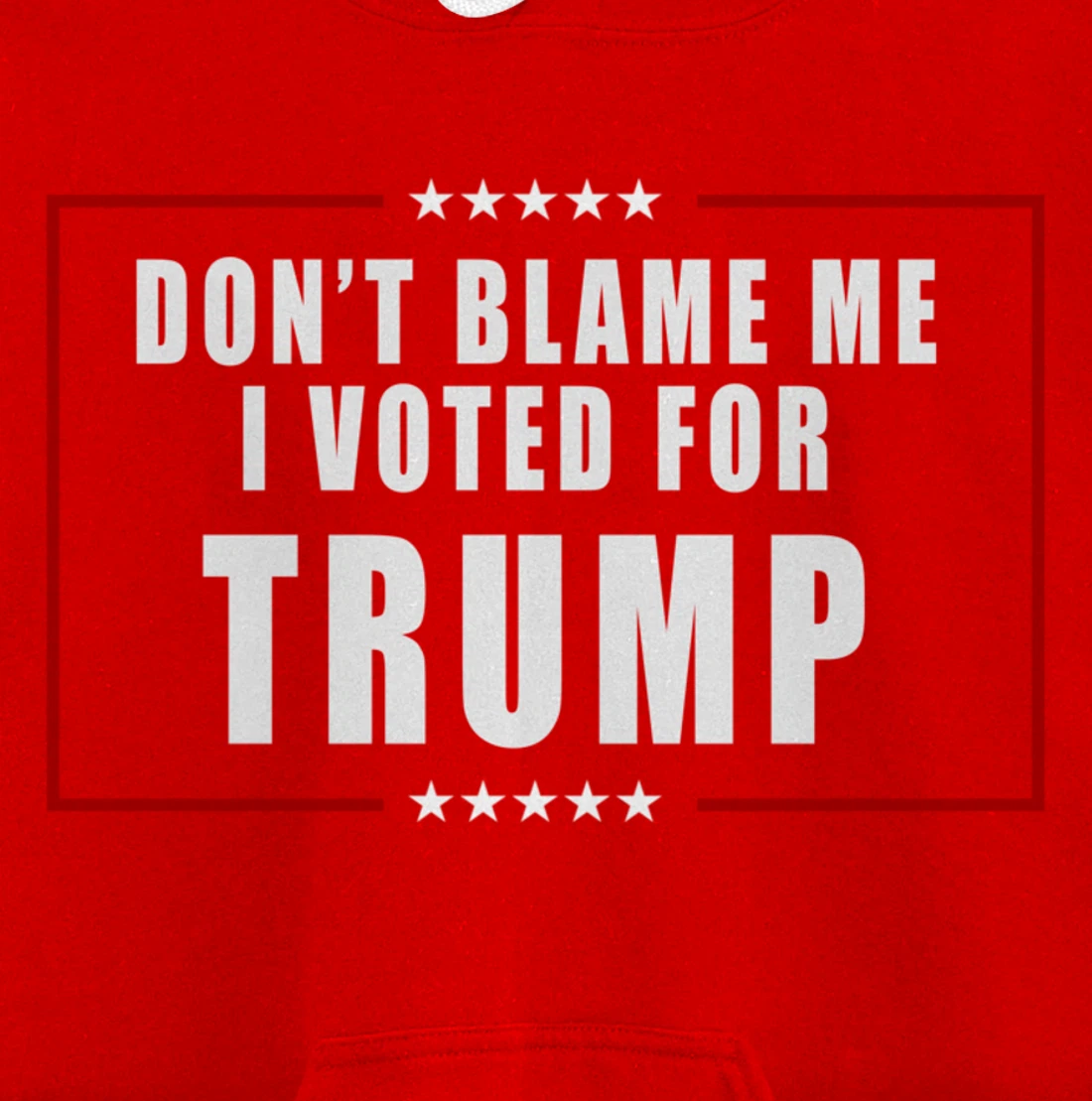 Don't Blame Me, I Voted For Trump Patriotic Pullover Hoodie