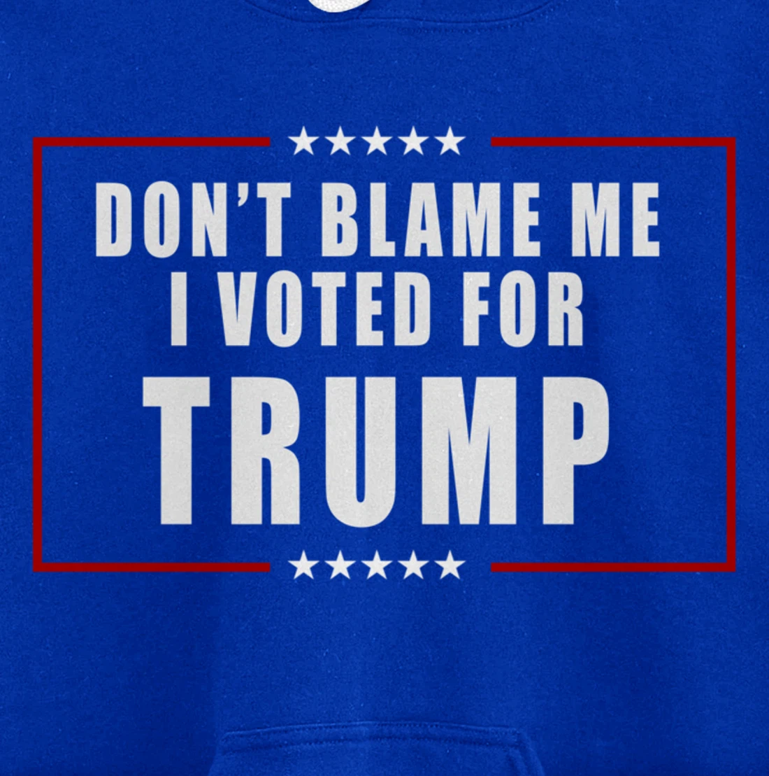 Don't Blame Me, I Voted For Trump Patriotic Pullover Hoodie