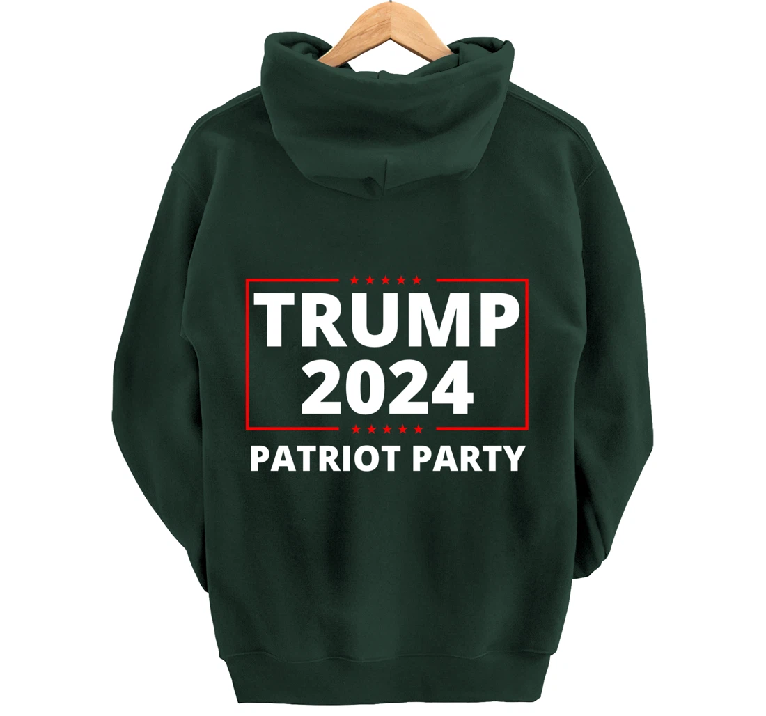 Trump 2024 Patriot Party Lion Populist Liberty Freedom Pullover Hoodie
