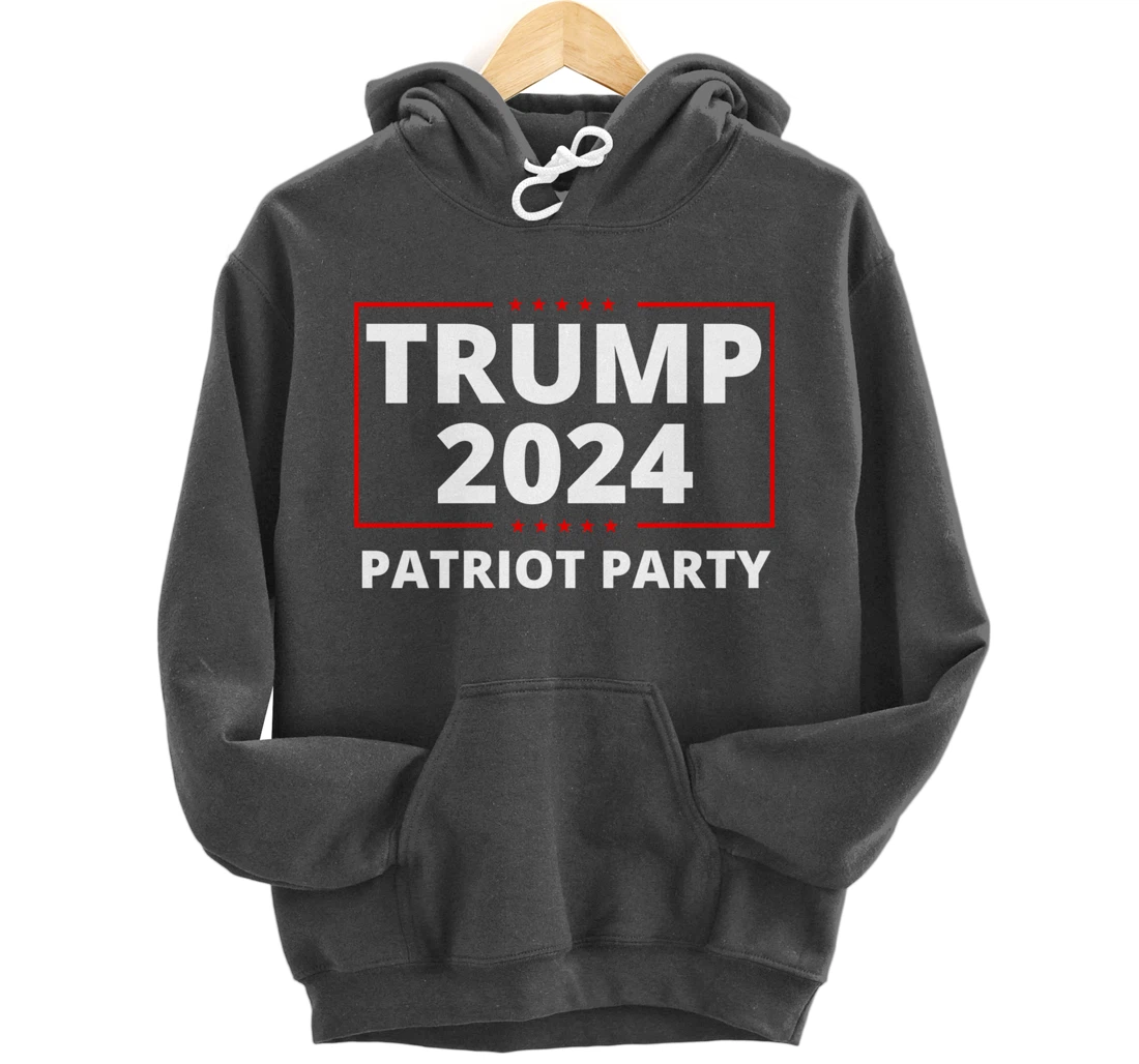 Trump 2024 Patriot Party Lion Populist Liberty Freedom Pullover Hoodie