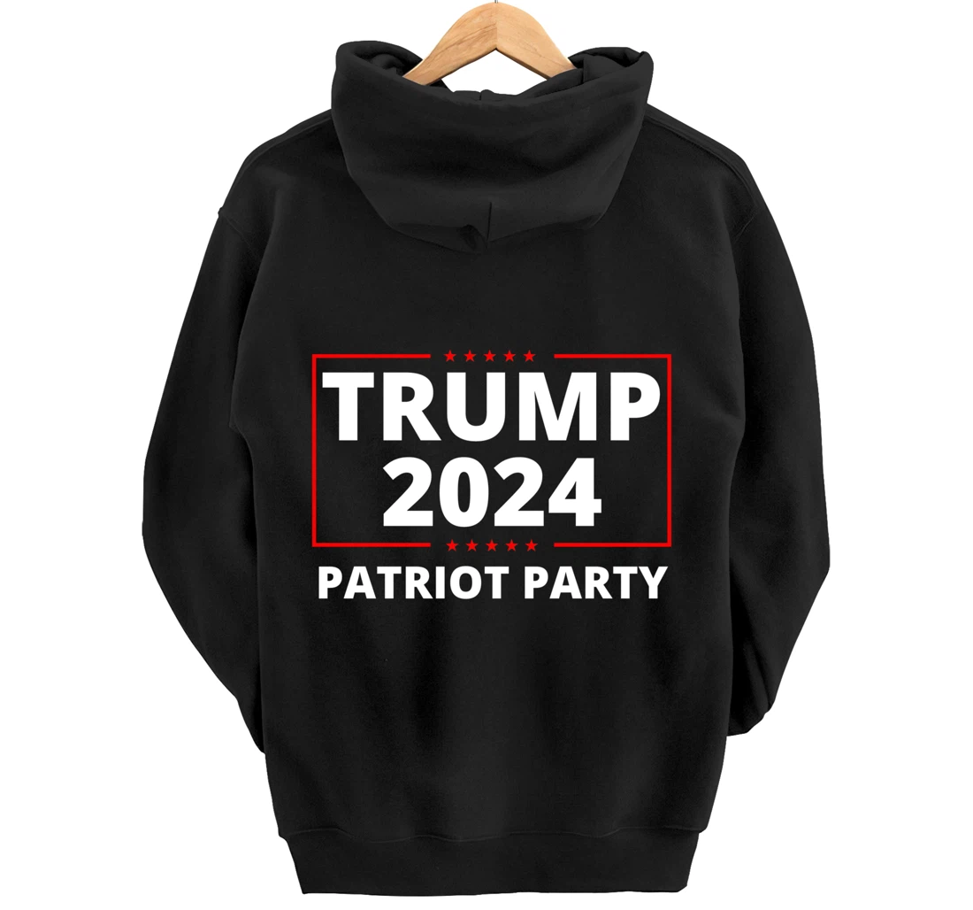 Trump 2024 Patriot Party Lion Populist Liberty Freedom Pullover Hoodie