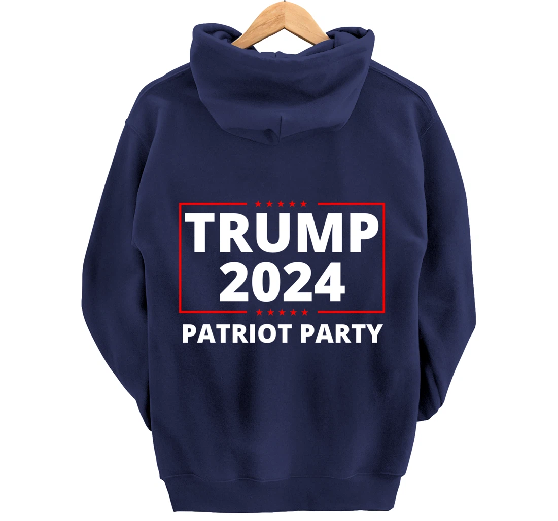 Trump 2024 Patriot Party Lion Populist Liberty Freedom Pullover Hoodie