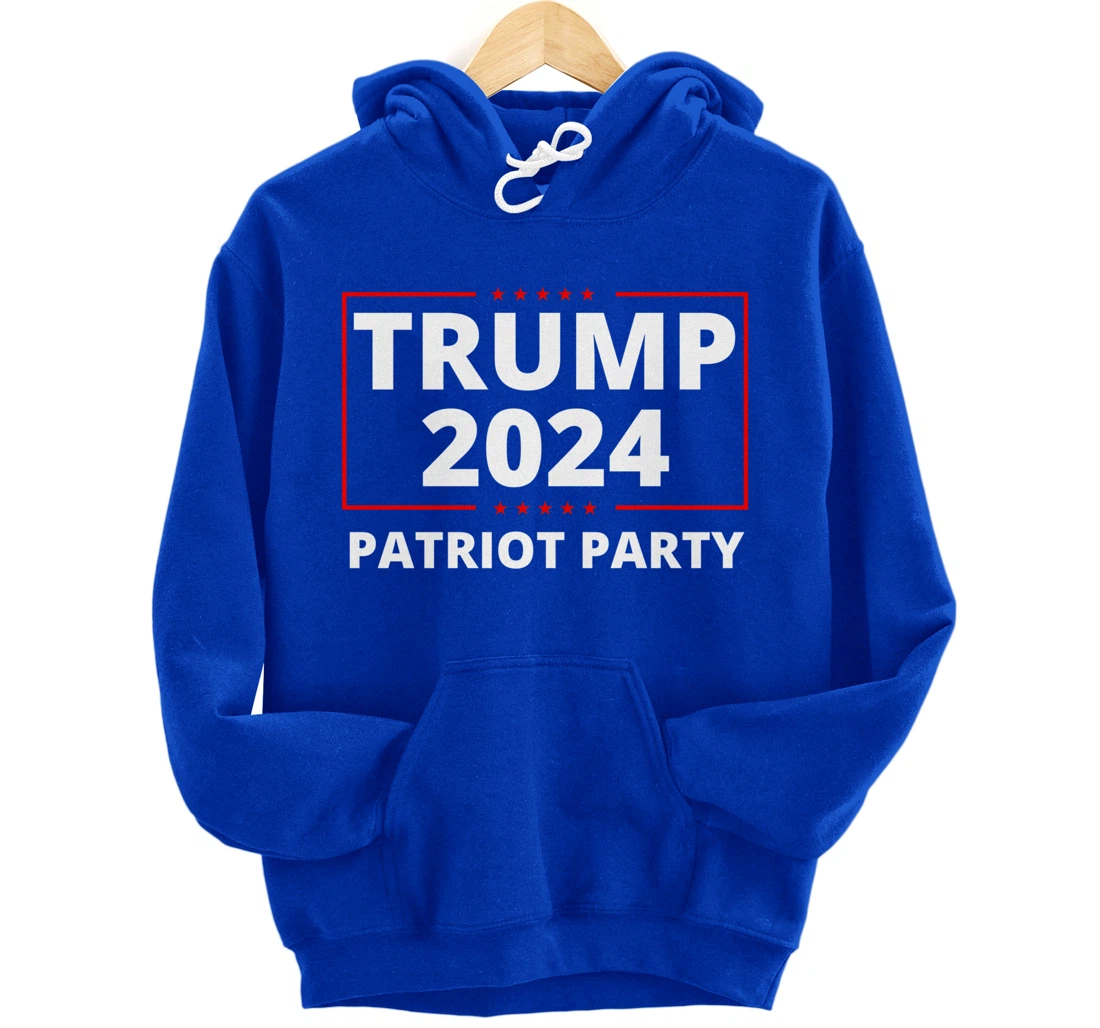 Trump 2024 Patriot Party Lion Populist Liberty Freedom Pullover Hoodie