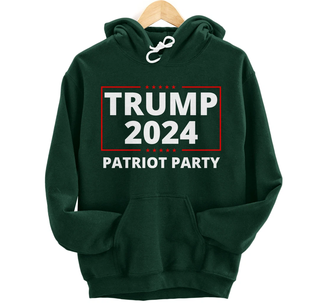 Trump 2024 Patriot Party Lion Populist Liberty Freedom Pullover Hoodie