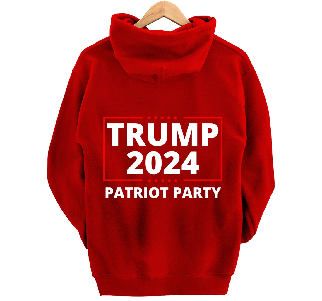 Trump 2024 Patriot Party Lion Populist Liberty Freedom Pullover Hoodie