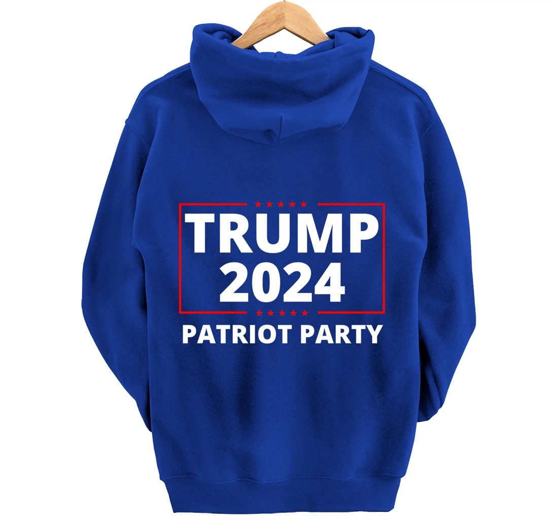 Trump 2024 Patriot Party Lion Populist Liberty Freedom Pullover Hoodie