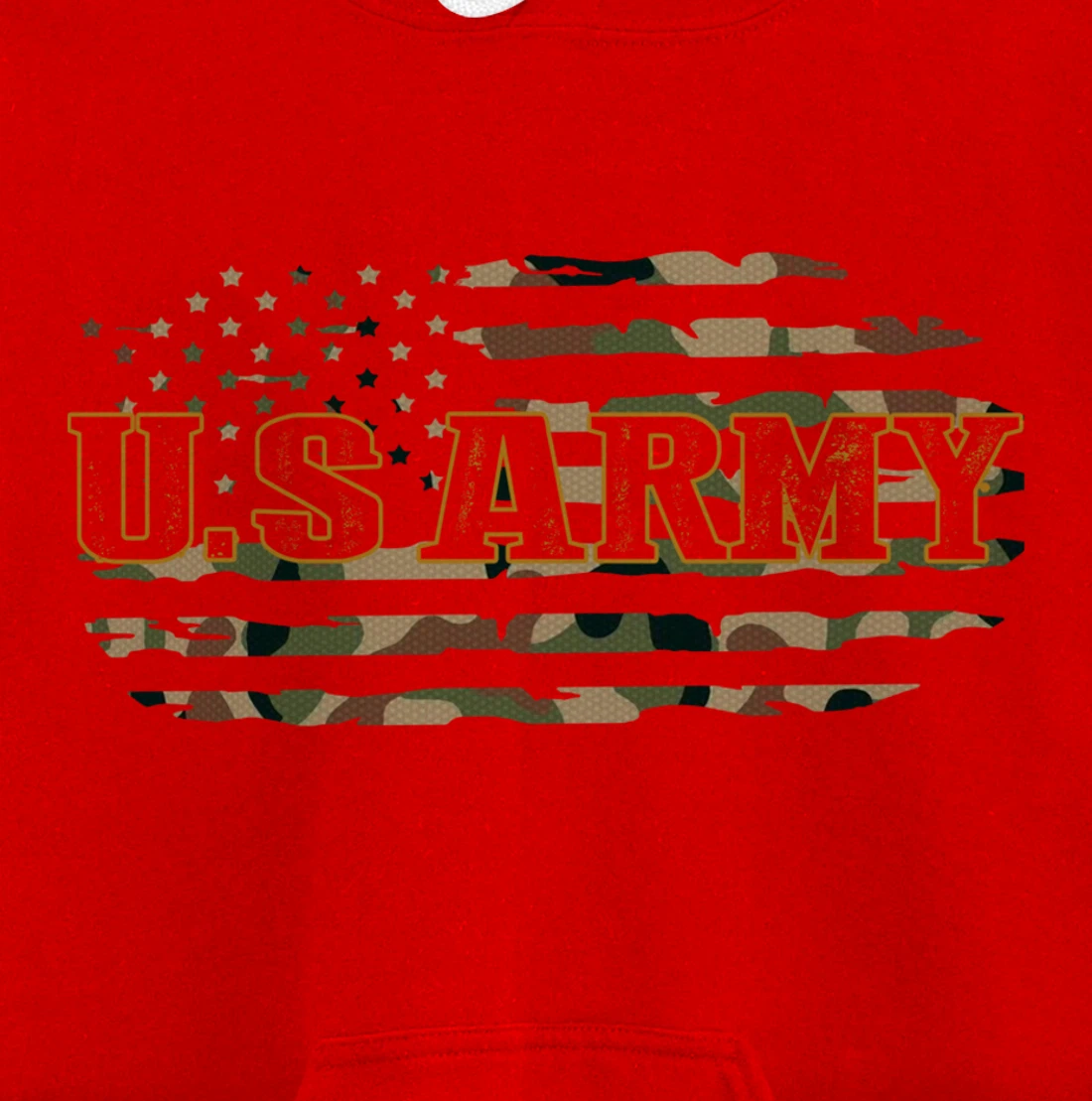 Proud U.S Army Veteran, USA Camouflage 4th of July Gifts Pullover Hoodie