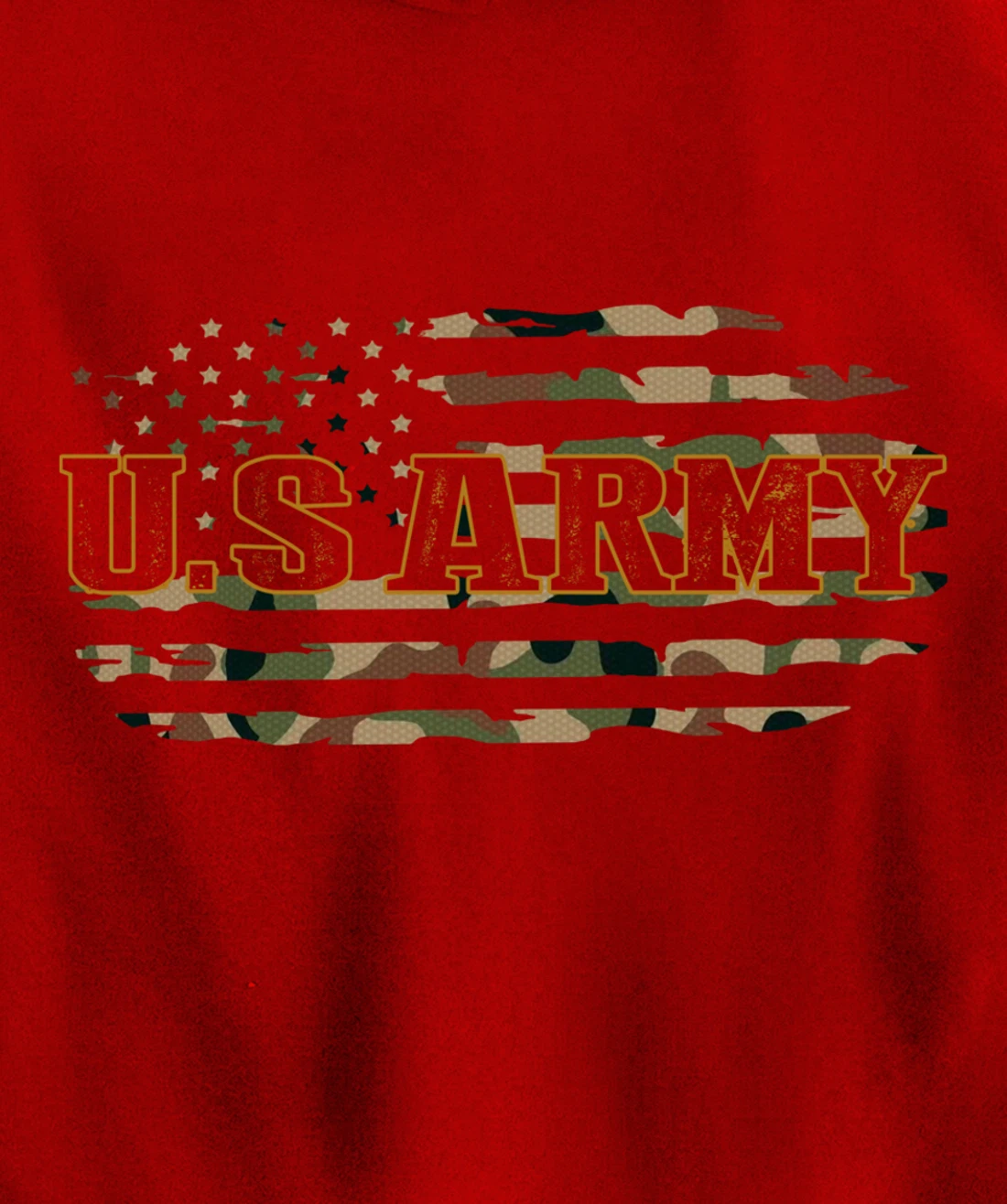 Proud U.S Army Veteran, USA Camouflage 4th of July Gifts Pullover Hoodie