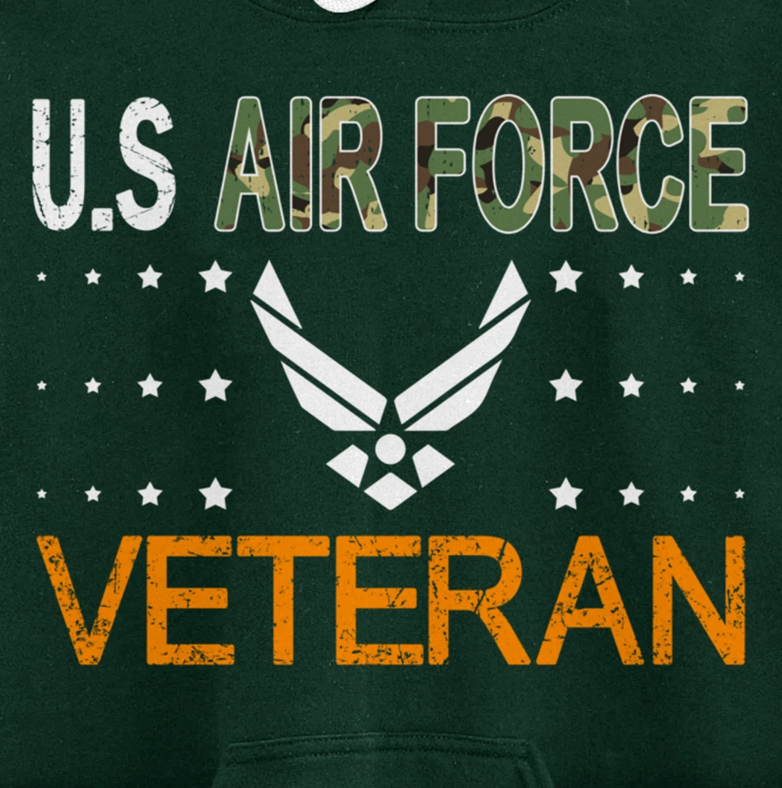 Proud US Air Force Veteran-US Veterans Day Pride Pullover Hoodie