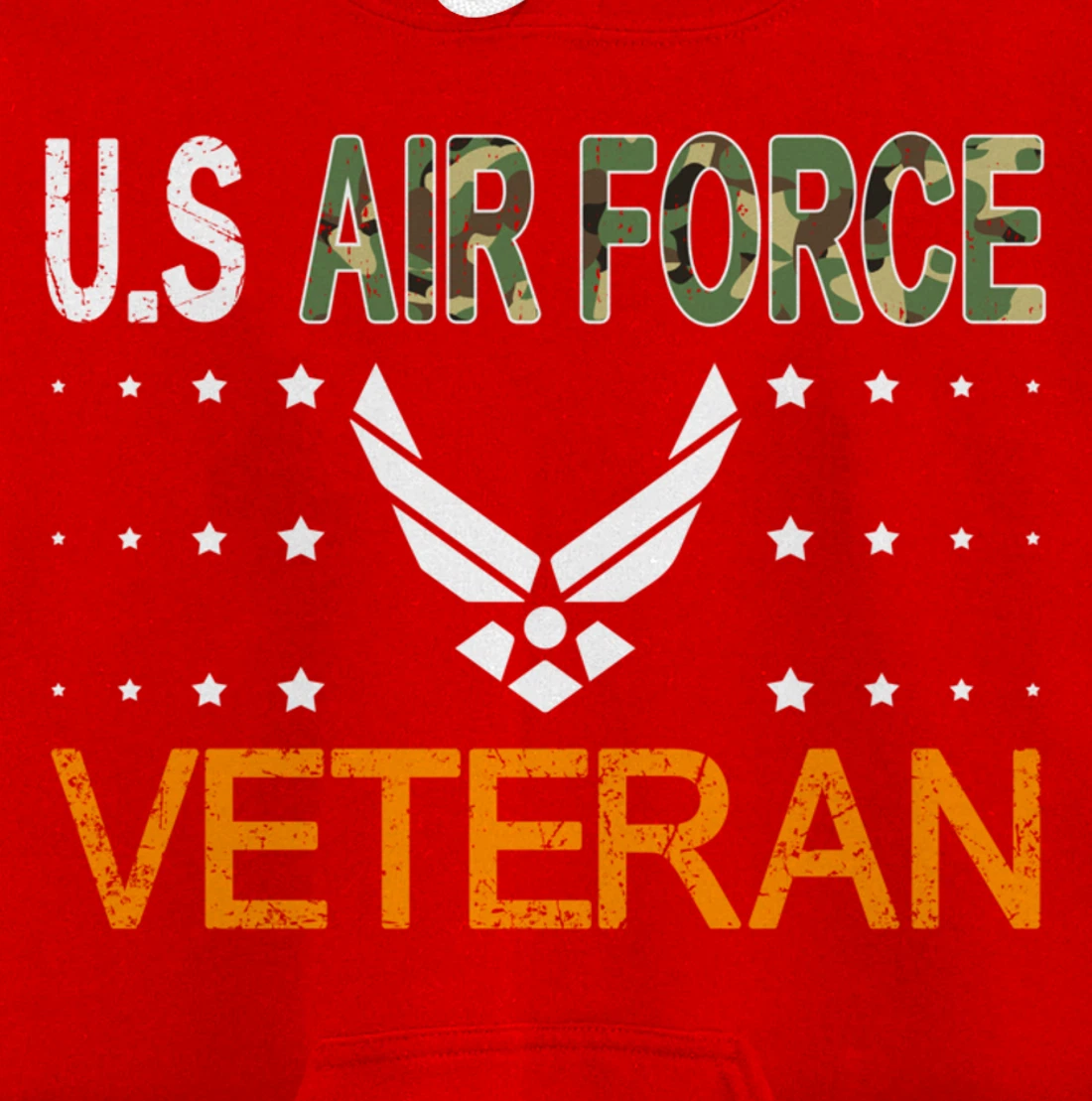 Proud US Air Force Veteran-US Veterans Day Pride Pullover Hoodie