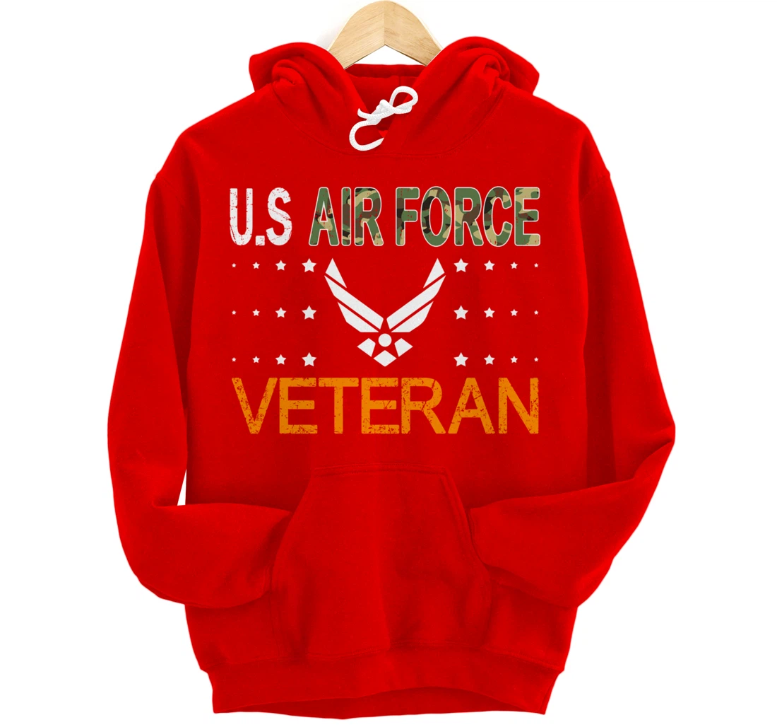 Proud US Air Force Veteran-US Veterans Day Pride Pullover Hoodie