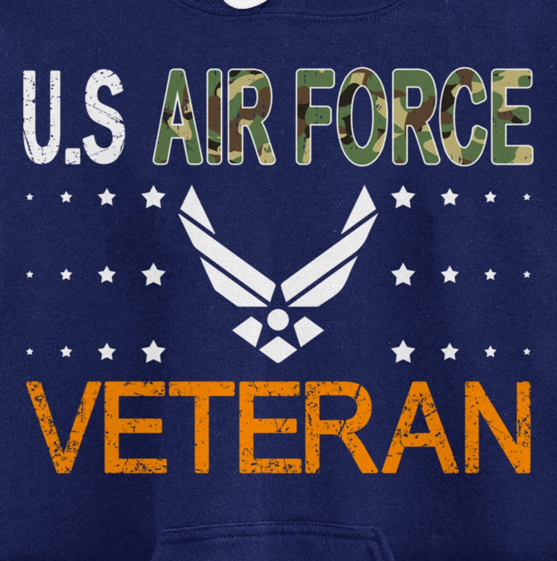 Proud US Air Force Veteran-US Veterans Day Pride Pullover Hoodie