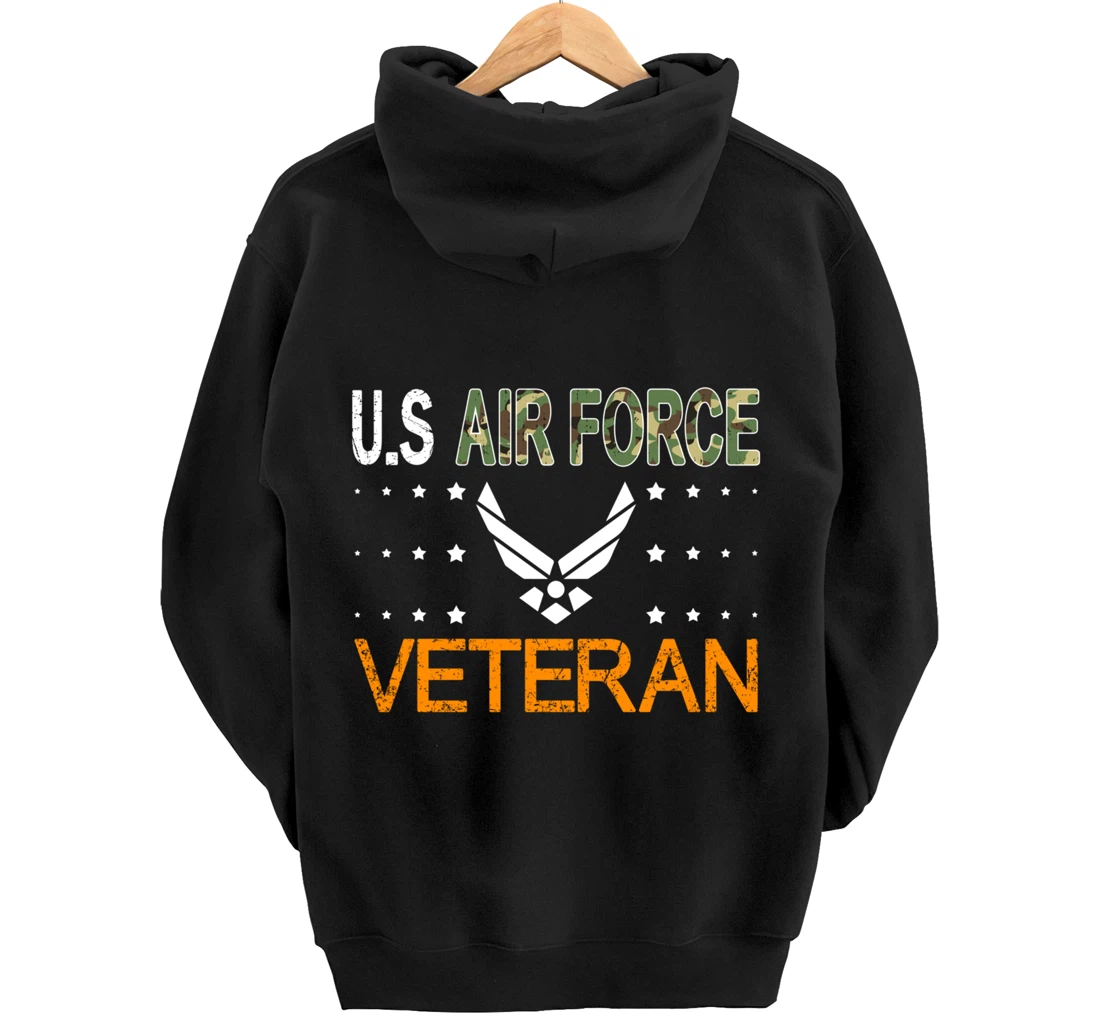 Proud US Air Force Veteran-US Veterans Day Pride Pullover Hoodie
