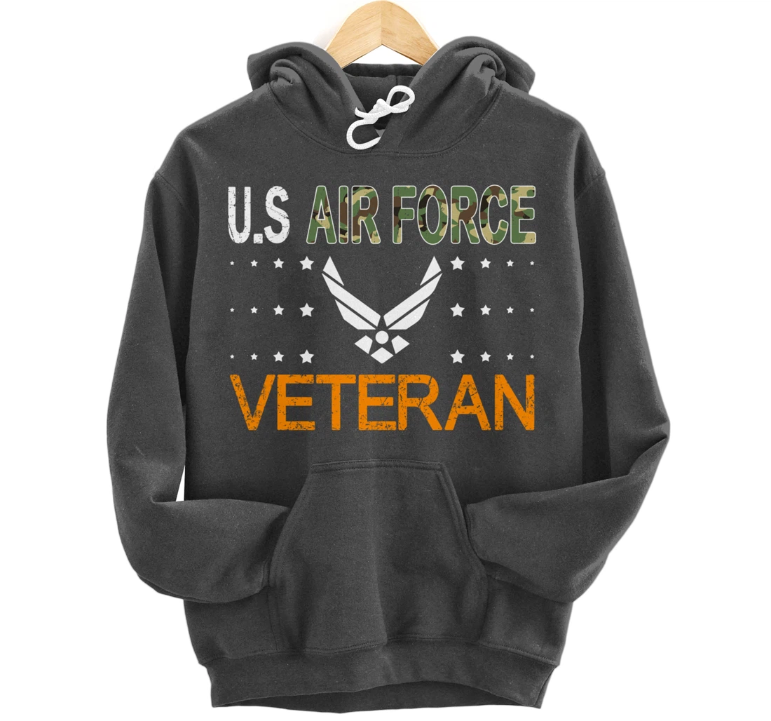 Proud US Air Force Veteran-US Veterans Day Pride Pullover Hoodie