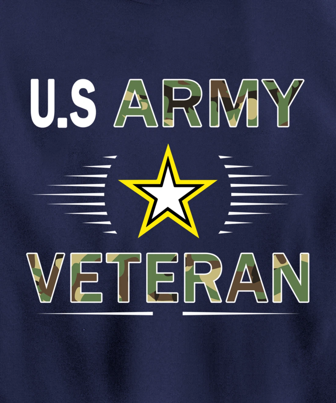 Proud Army Veteran-US Veterans Day Shirt-US Army Veteran Pullover Hoodie