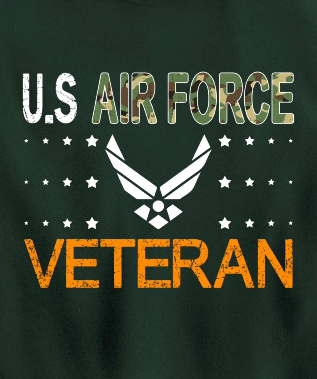 Proud US Air Force Veteran-US Veterans Day Pride Pullover Hoodie