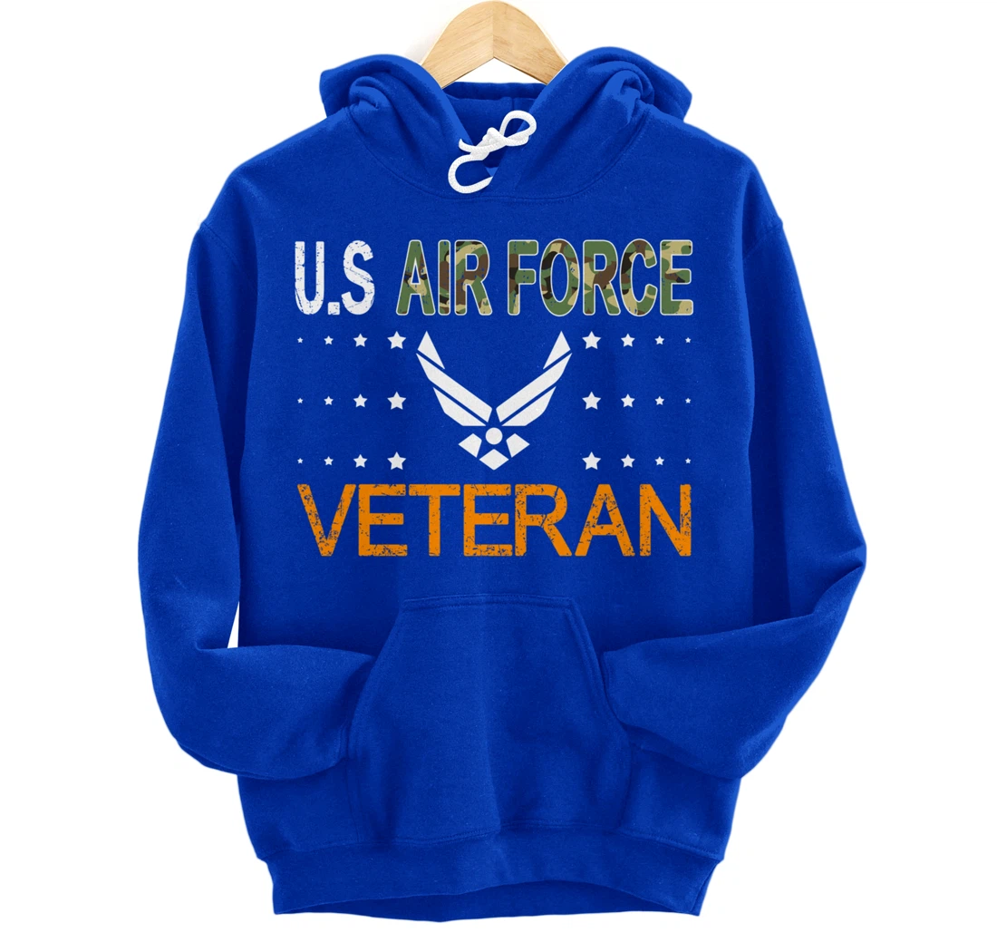 Proud US Air Force Veteran-US Veterans Day Pride Pullover Hoodie