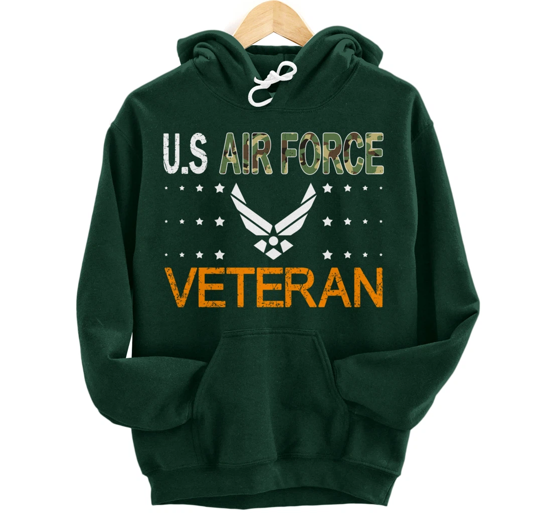 Proud US Air Force Veteran-US Veterans Day Pride Pullover Hoodie