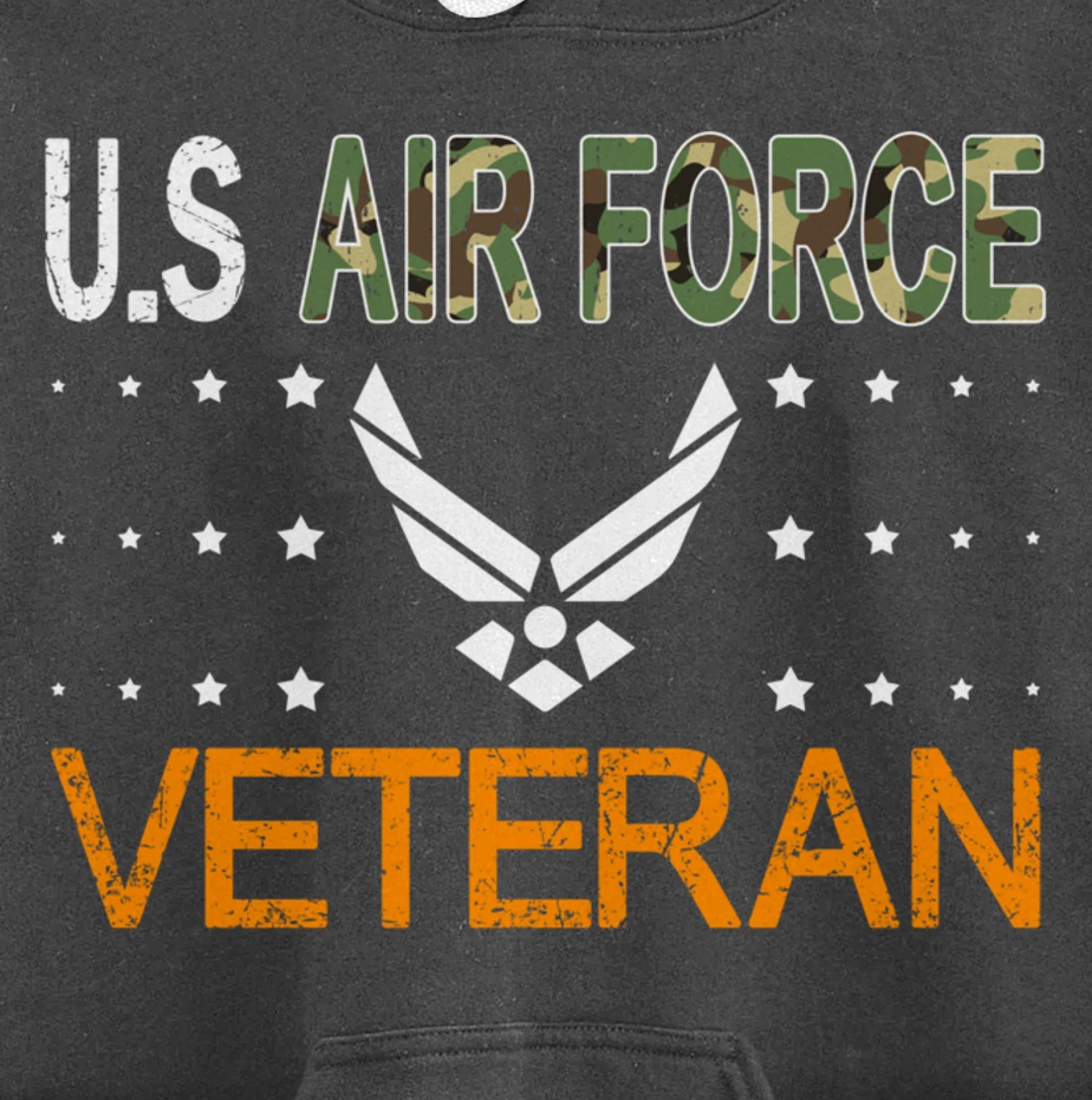 Proud US Air Force Veteran-US Veterans Day Pride Pullover Hoodie