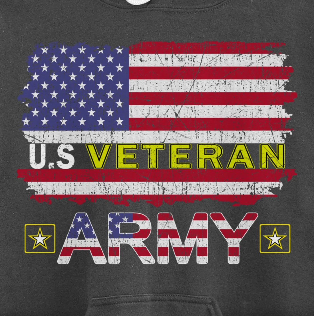 Proud Army Veteran-US Veterans Day Shirt-US Army Veteran Pullover Hoodie
