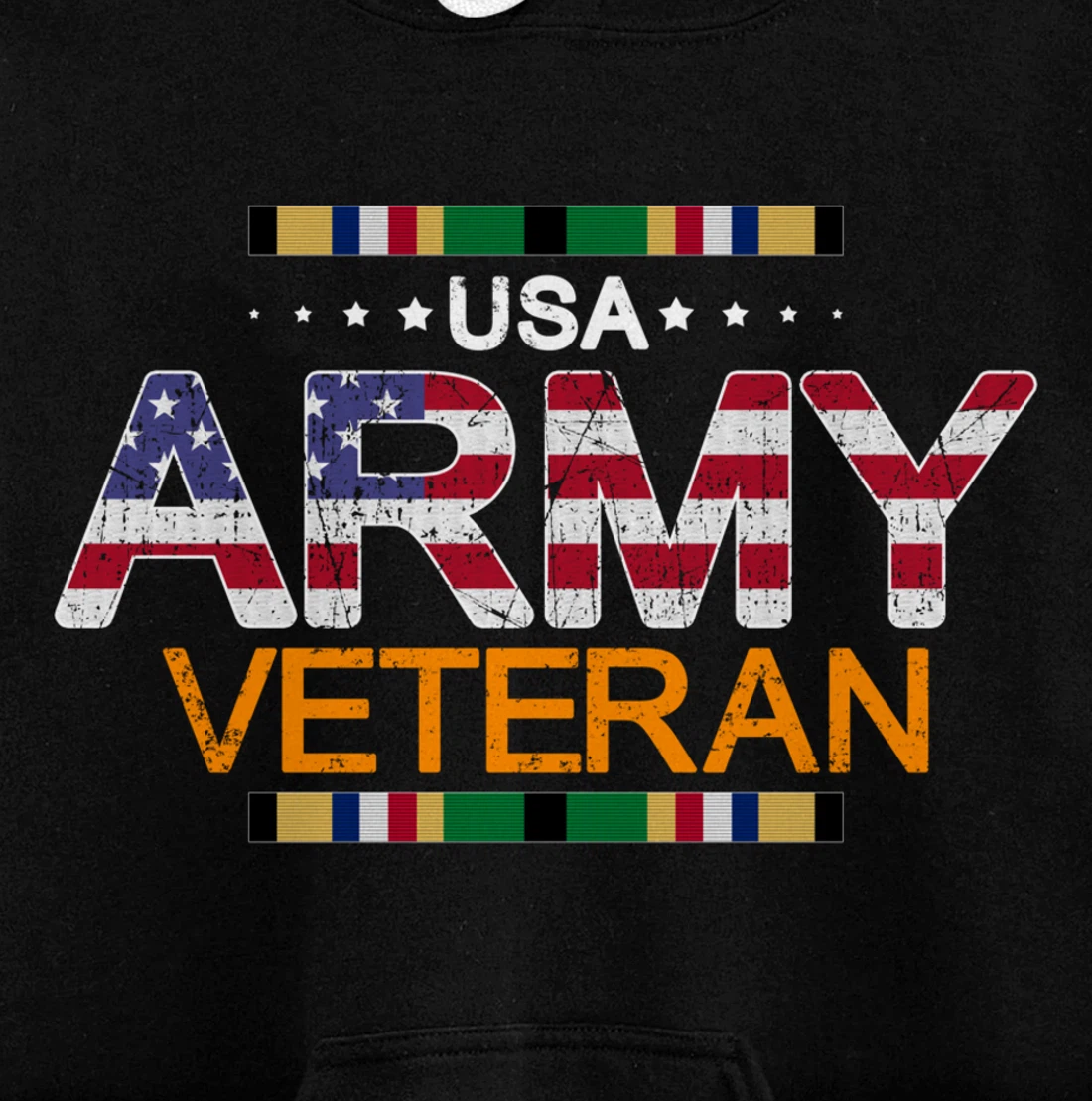 Proud Army Veteran-US Veterans Day Shirt-US Army Veteran Pullover Hoodie