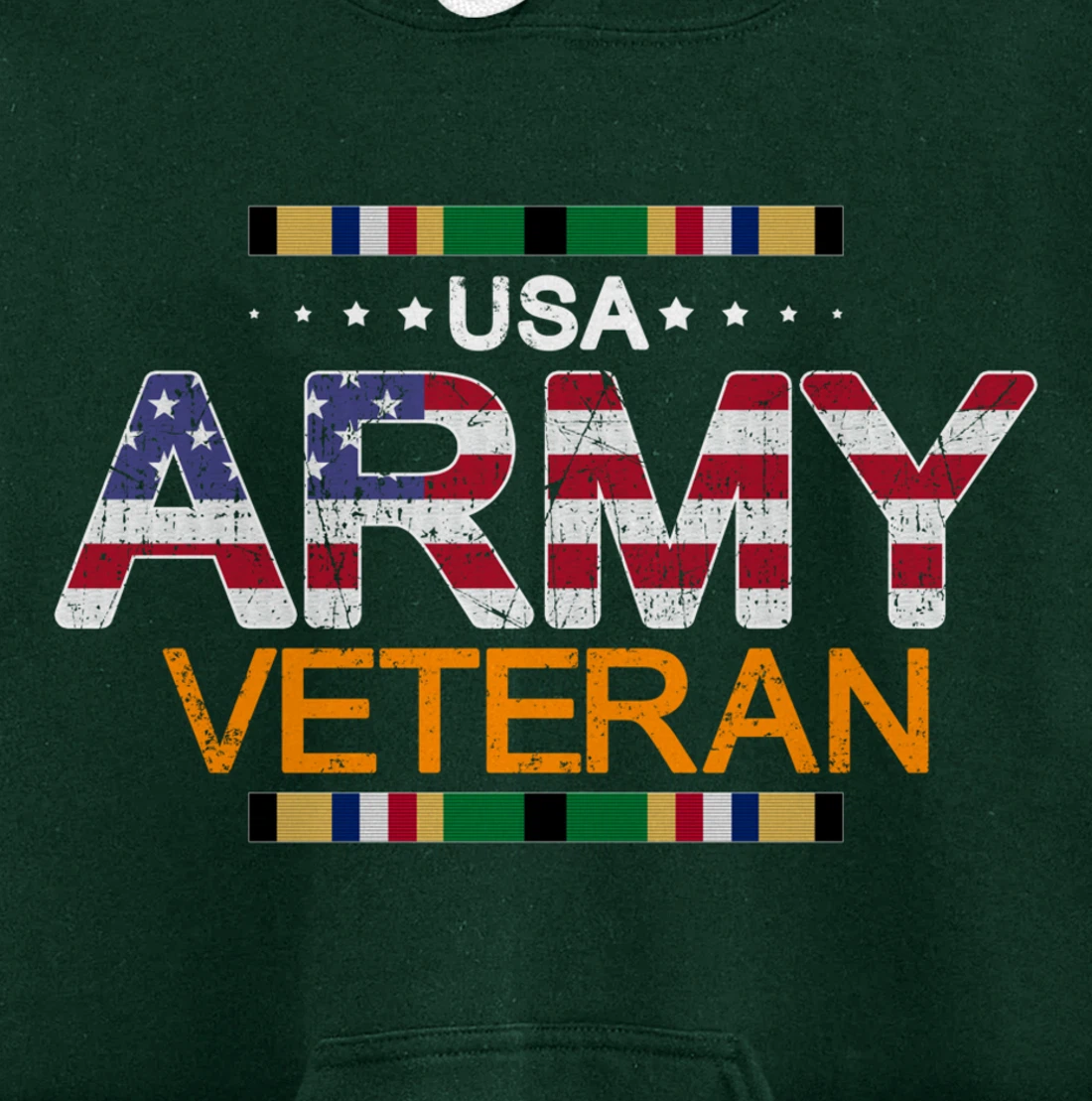 Proud Army Veteran-US Veterans Day Shirt-US Army Veteran Pullover Hoodie