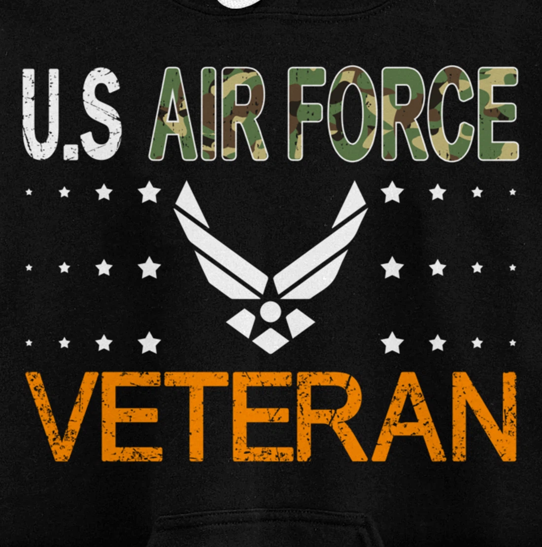 Proud US Air Force Veteran-US Veterans Day Pride Pullover Hoodie