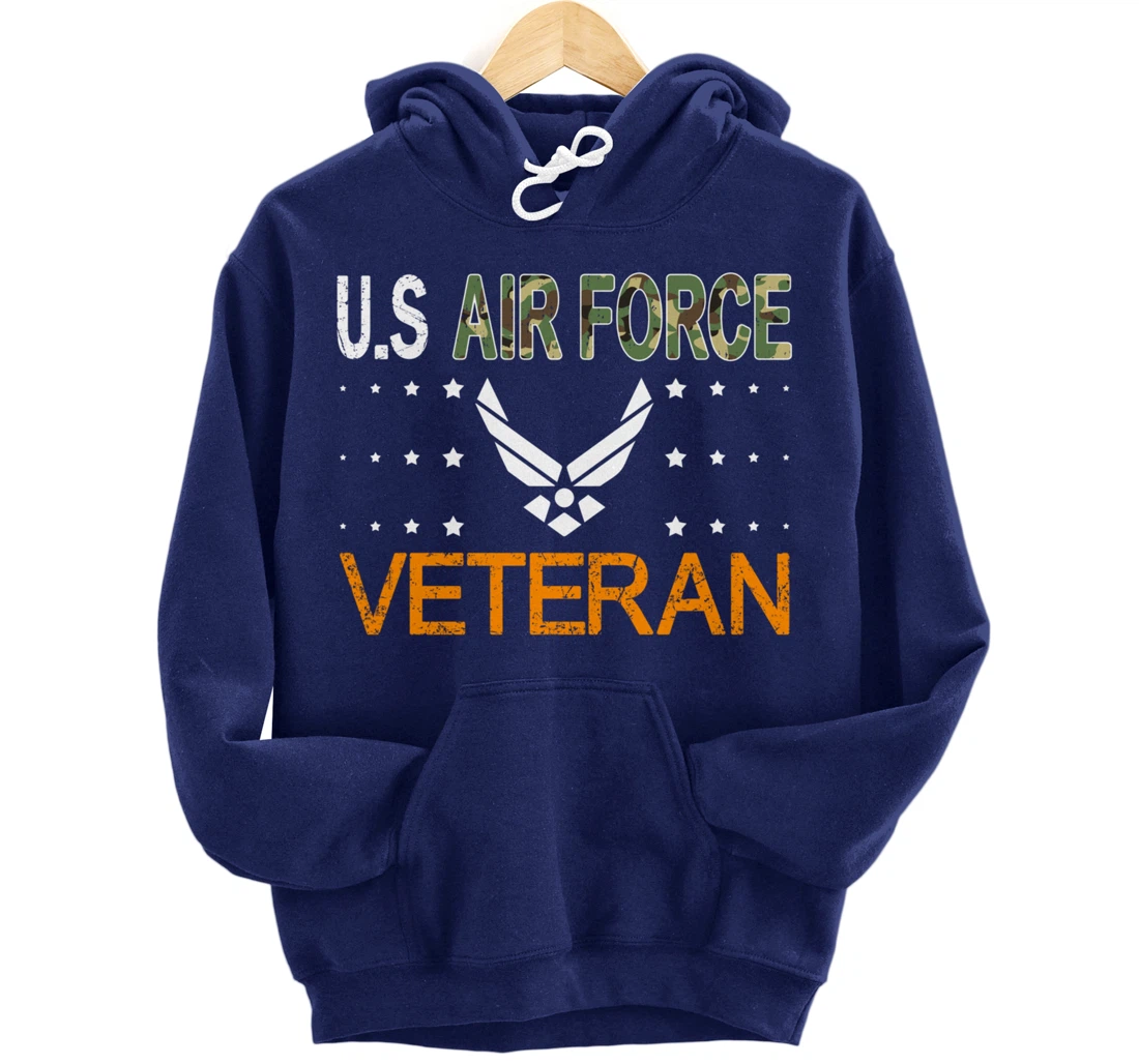 Proud US Air Force Veteran-US Veterans Day Pride Pullover Hoodie