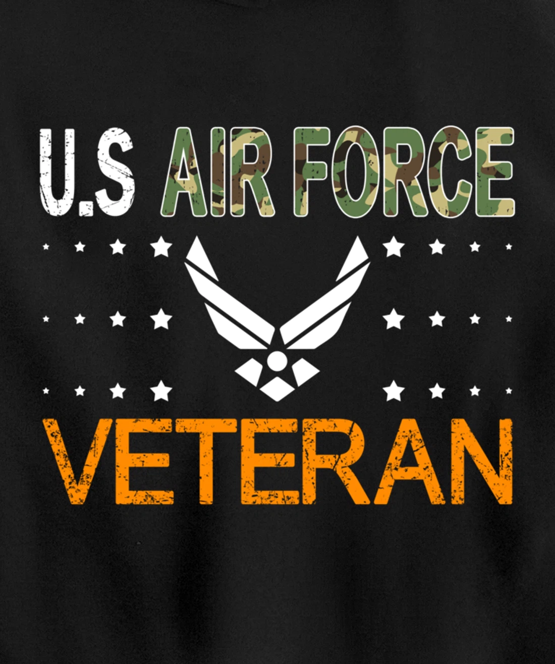 Proud US Air Force Veteran-US Veterans Day Pride Pullover Hoodie