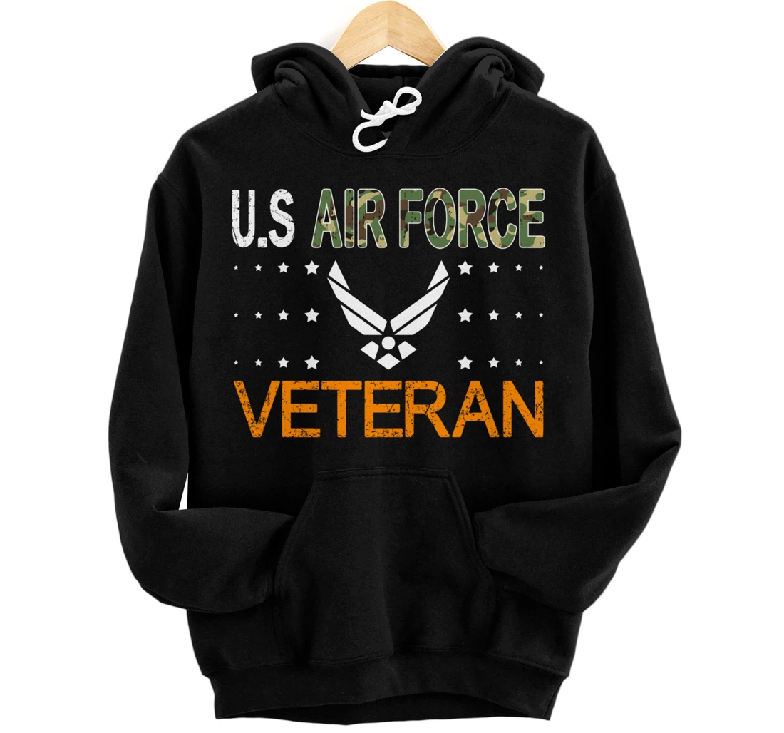 Proud US Air Force Veteran-US Veterans Day Pride Pullover Hoodie
