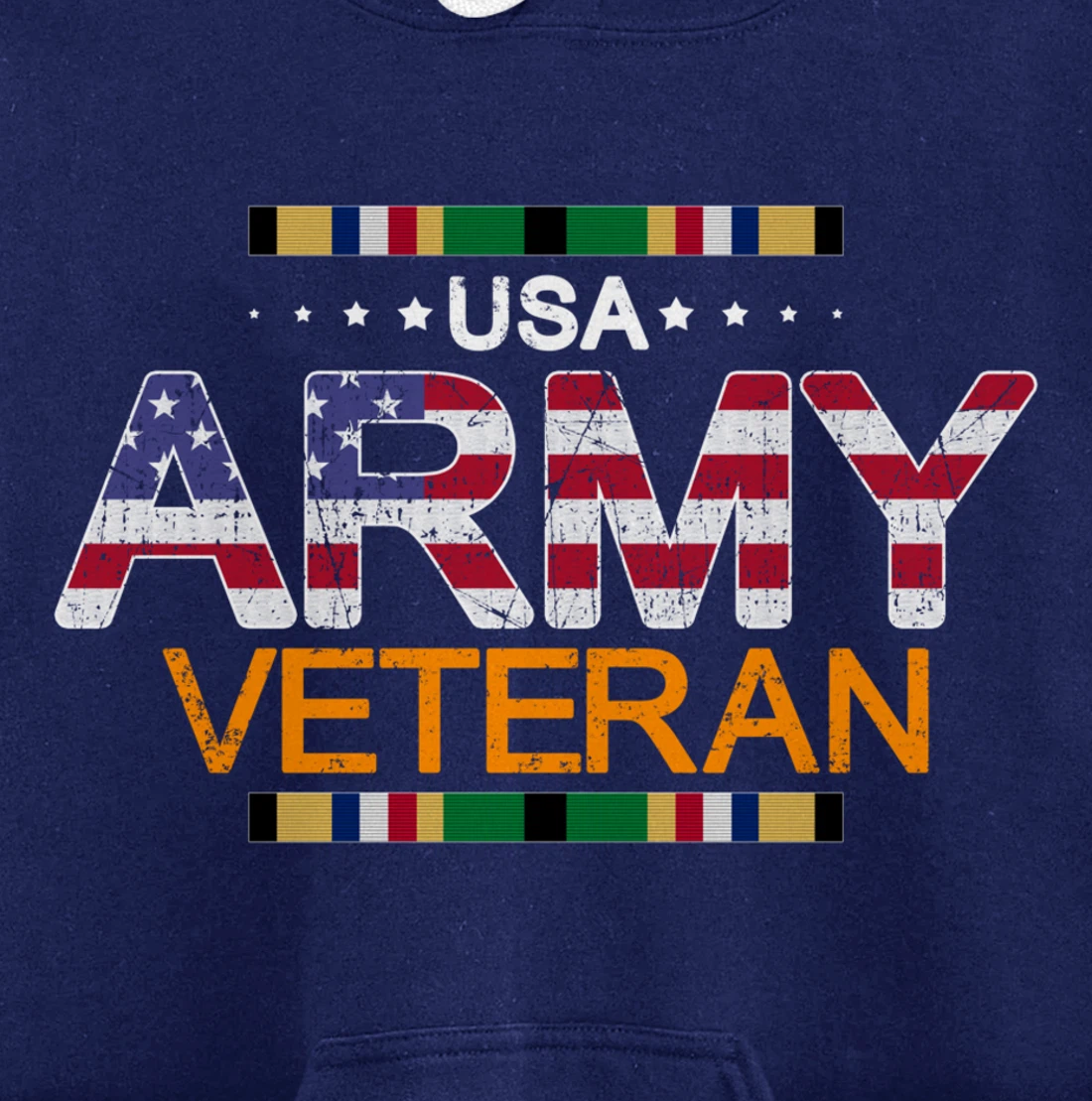 Proud Army Veteran-US Veterans Day Shirt-US Army Veteran Pullover Hoodie