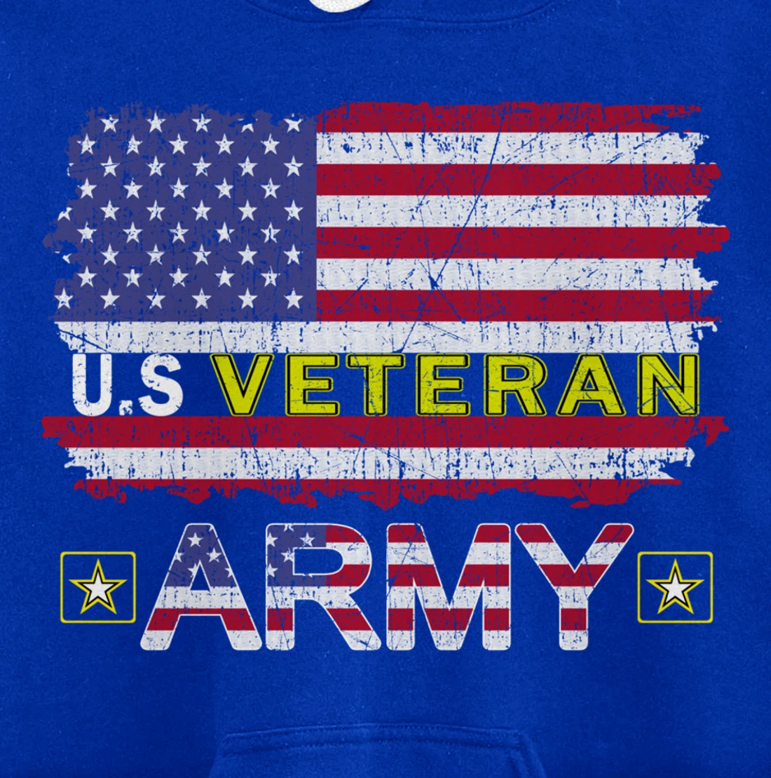 Proud Army Veteran-US Veterans Day Shirt-US Army Veteran Pullover Hoodie