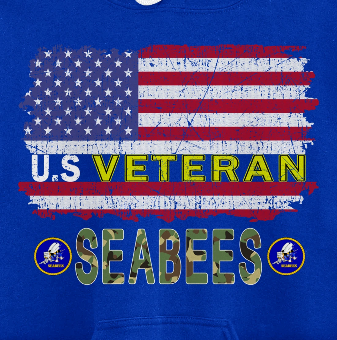 US Veterans Day Shirt US Seabees Veteran Pullover Hoodie