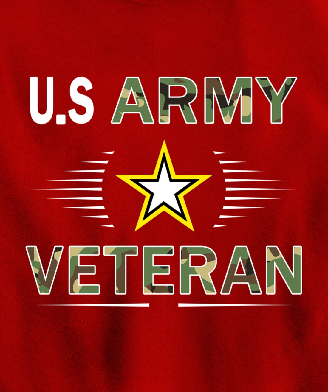 Proud Army Veteran-US Veterans Day Shirt-US Army Veteran Pullover Hoodie