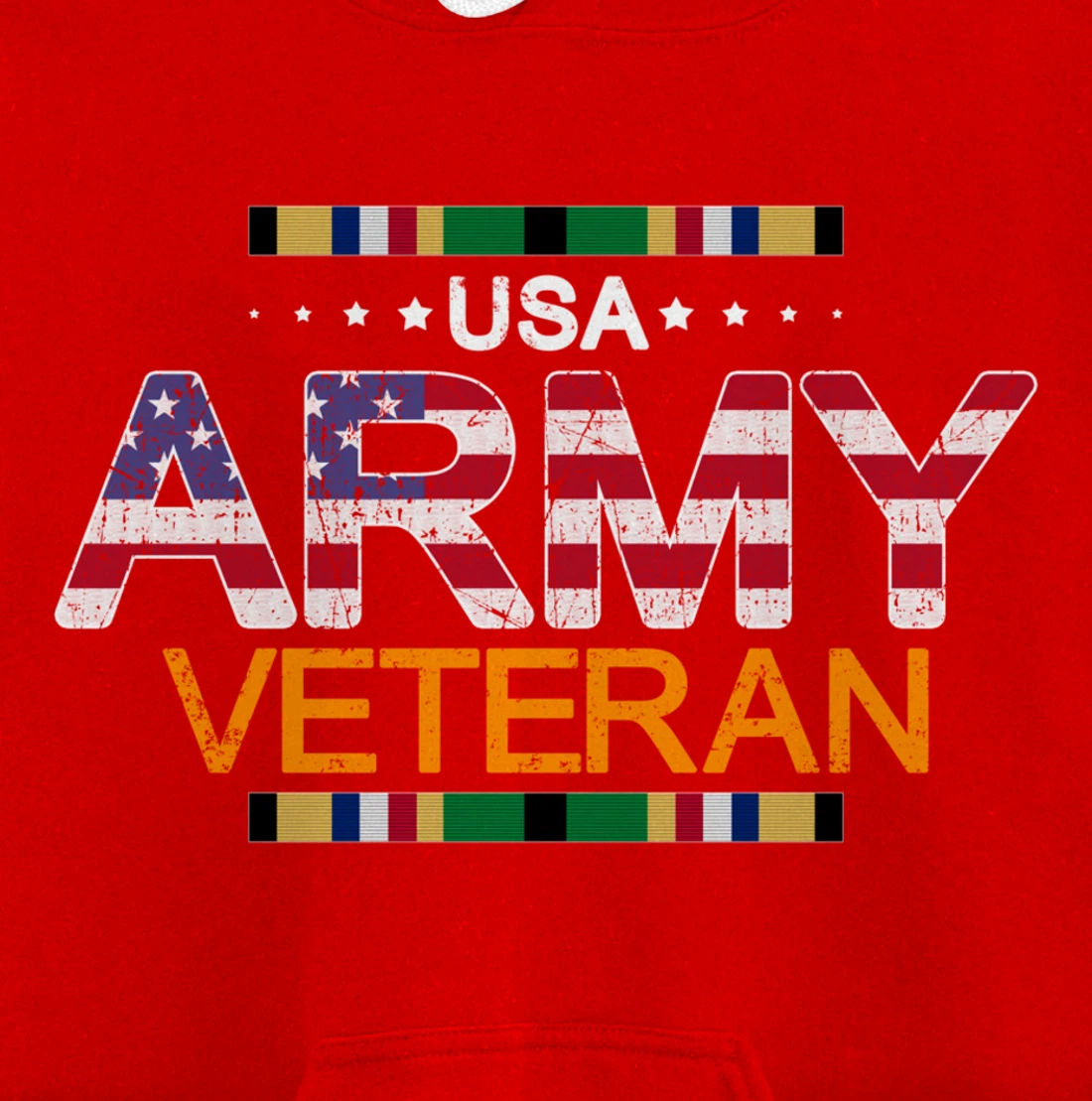 Proud Army Veteran-US Veterans Day Shirt-US Army Veteran Pullover Hoodie