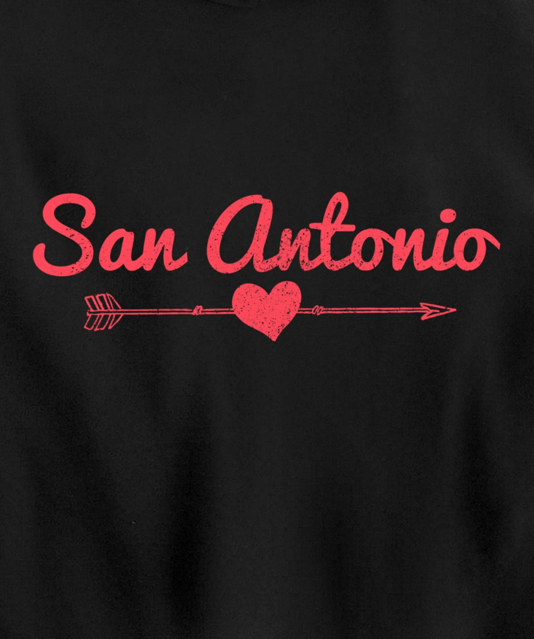 San Antonio Texas Arrow Heart Pride Pullover Hoodie
