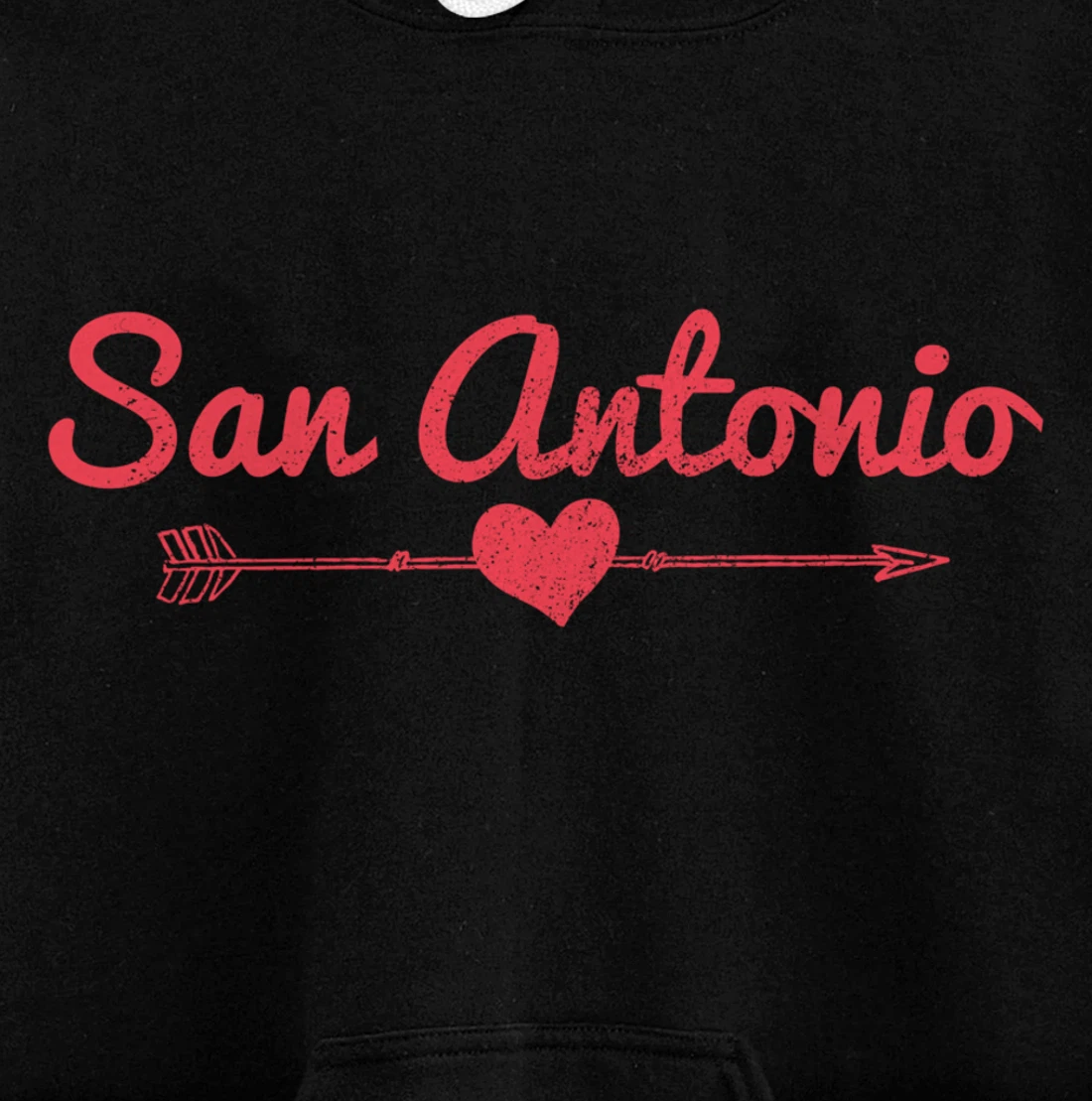San Antonio Texas Arrow Heart Pride Pullover Hoodie